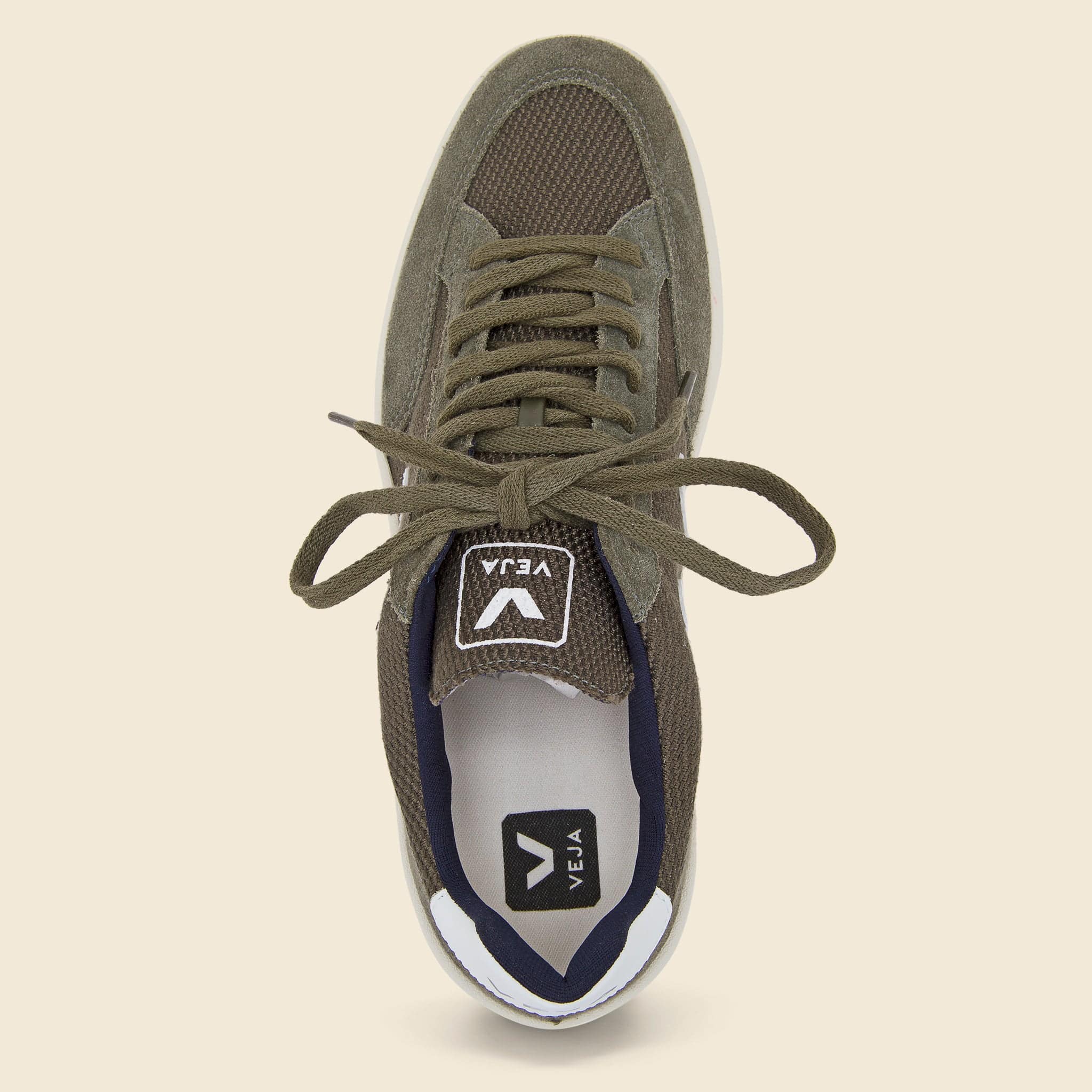 V-12 Mesh Sneaker - Olive/White - Image 2