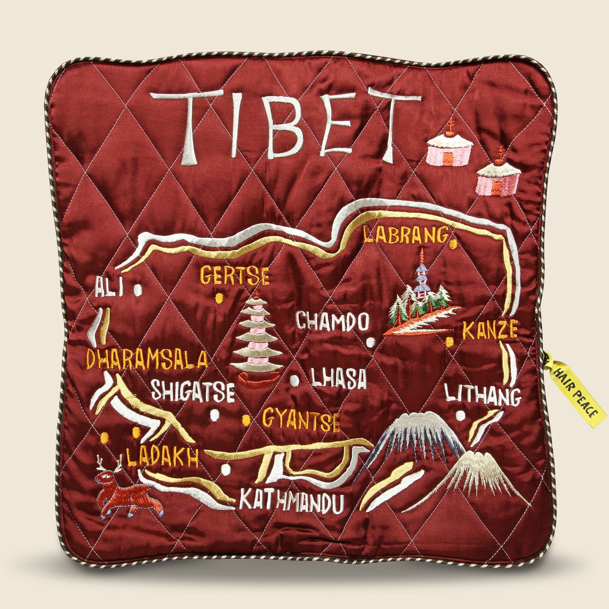 Velveteen SHAM BOMBER JKT (Beautiful TIBET) - Burgundy - Image 5