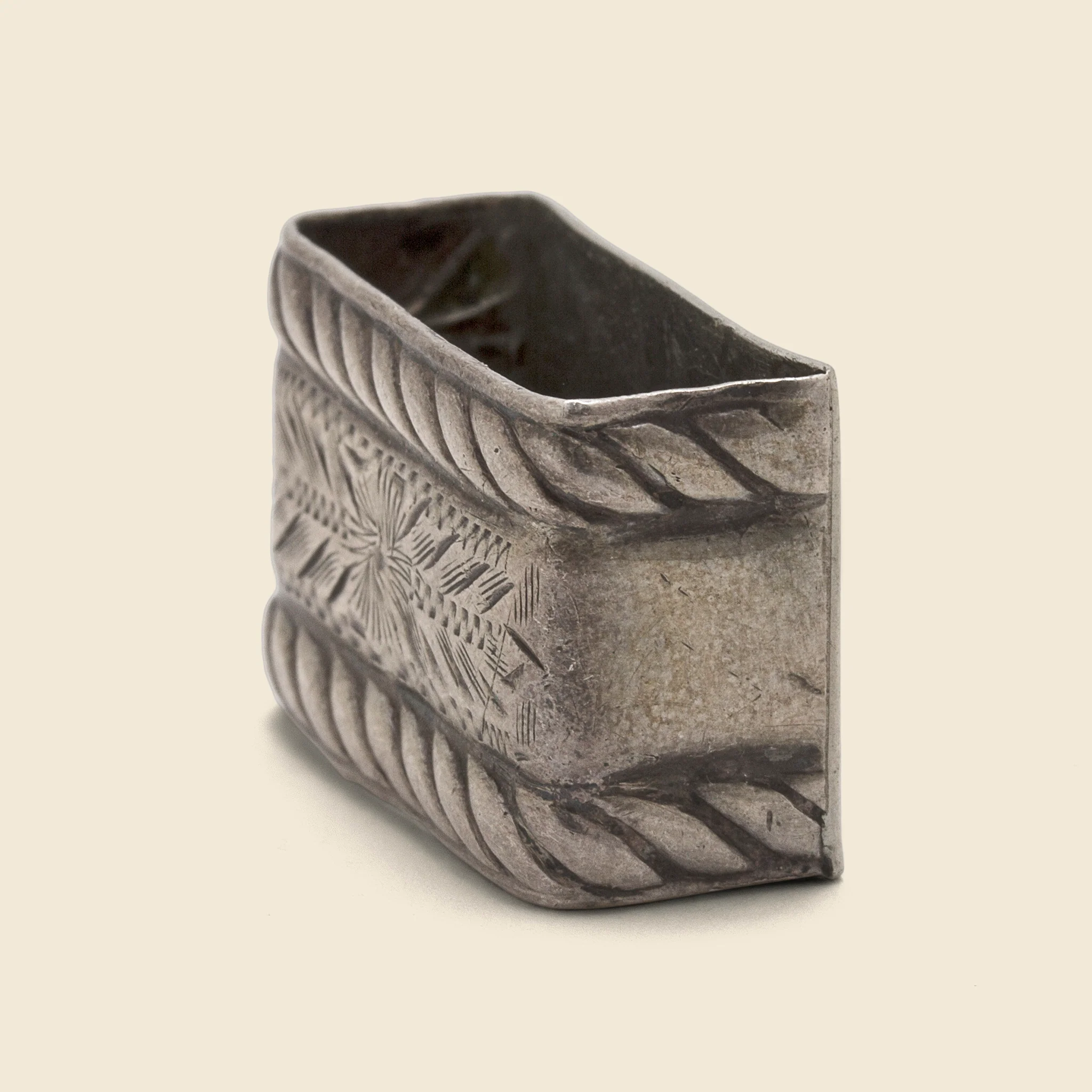 Carved Bandana Slide - Sterling Silver - Image 2
