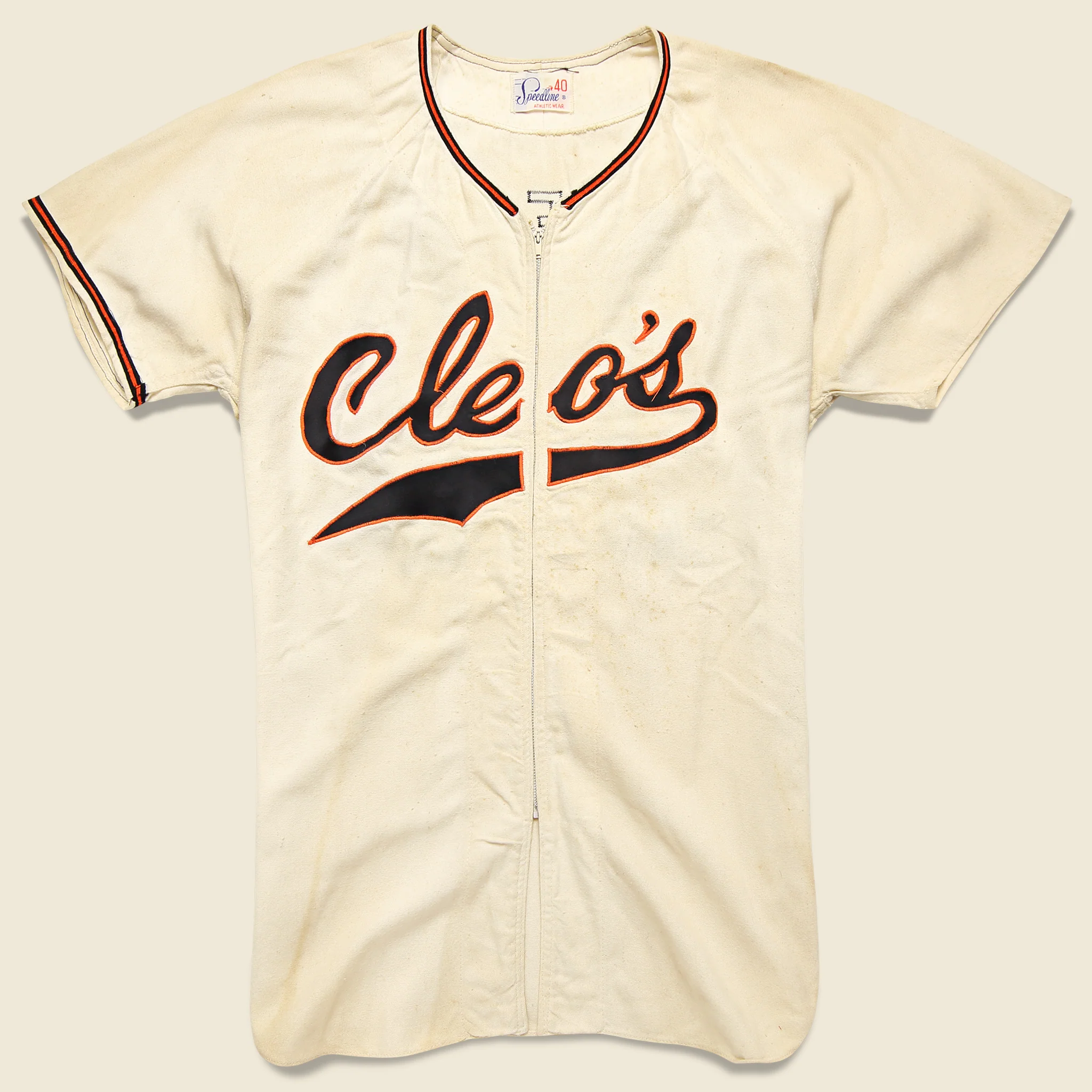 Cleo's Car Wash Zip Up Jersey - Cream
