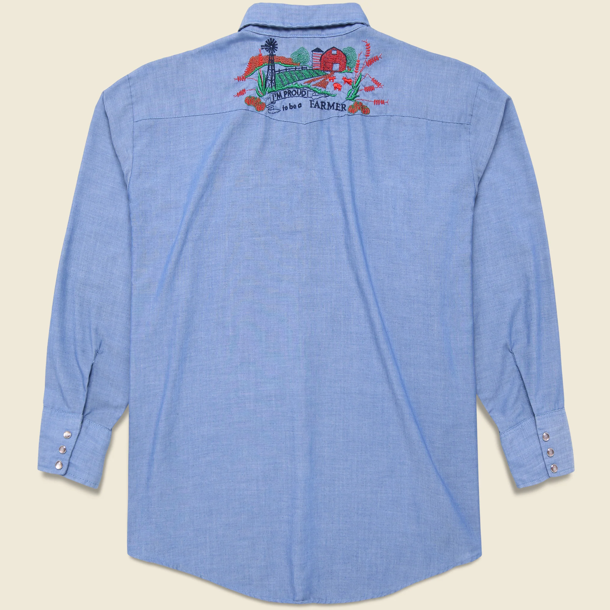 Vintage Embroidered Western Shirt - Image 2
