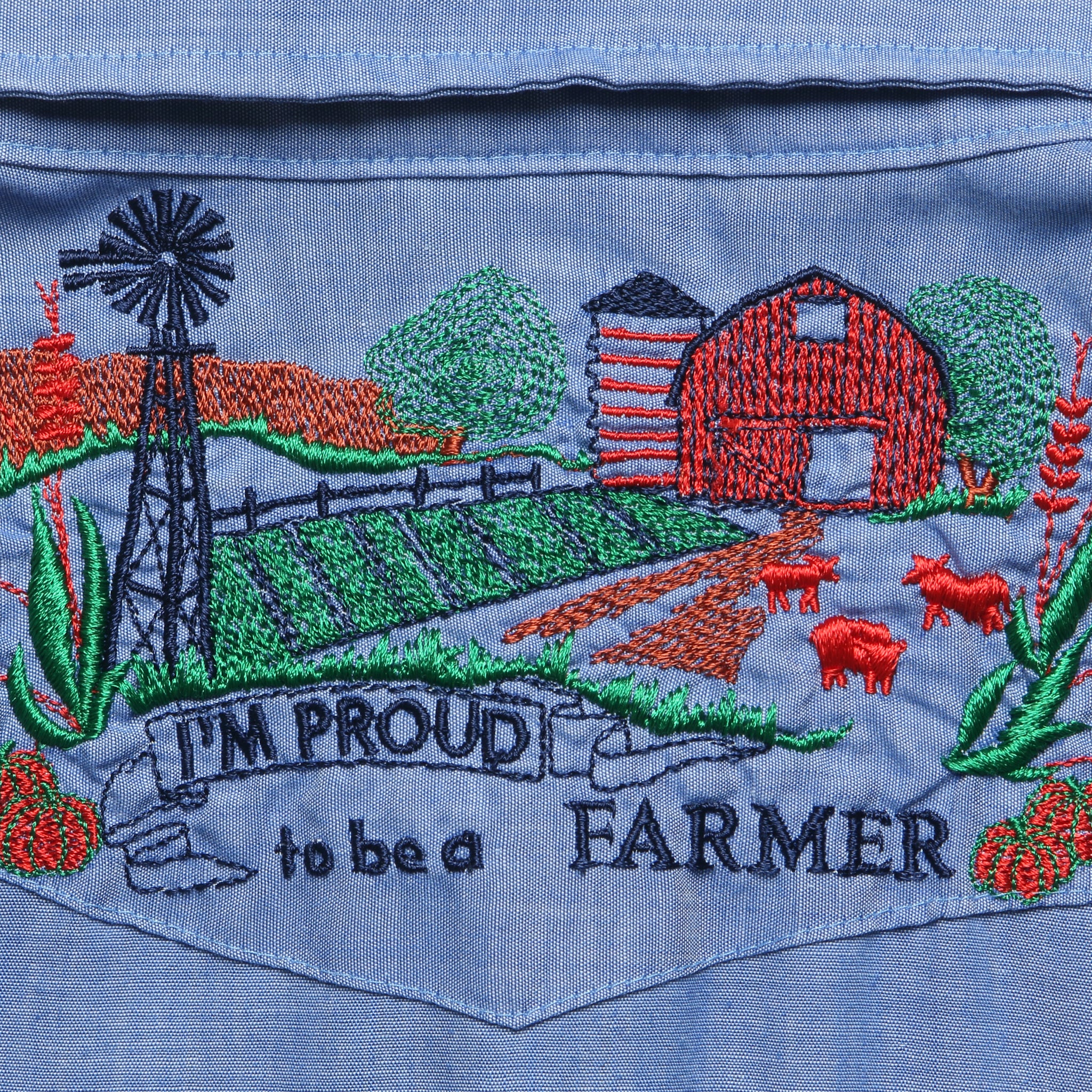 Vintage Embroidered Western Shirt - Image 3