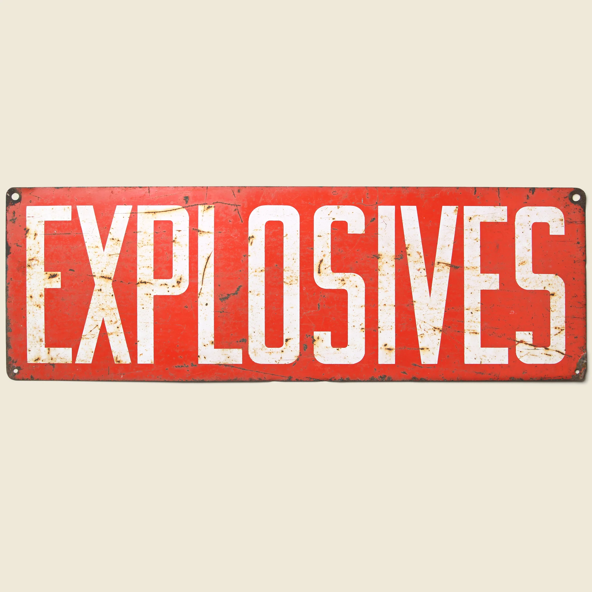 Vintage Explosives Sign