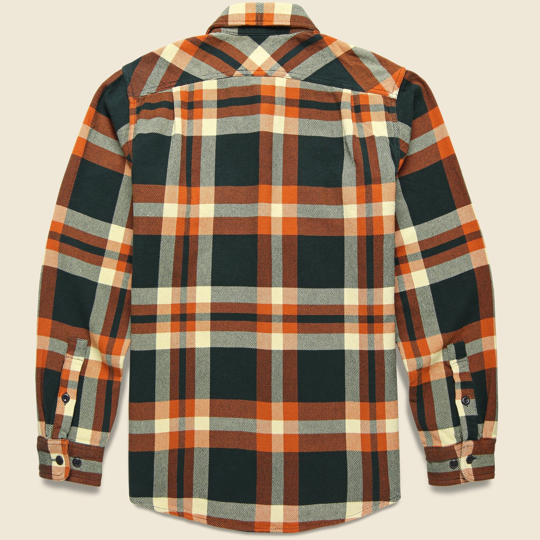Vintage Flannel Workshirt - Fir/Rust - Image 2