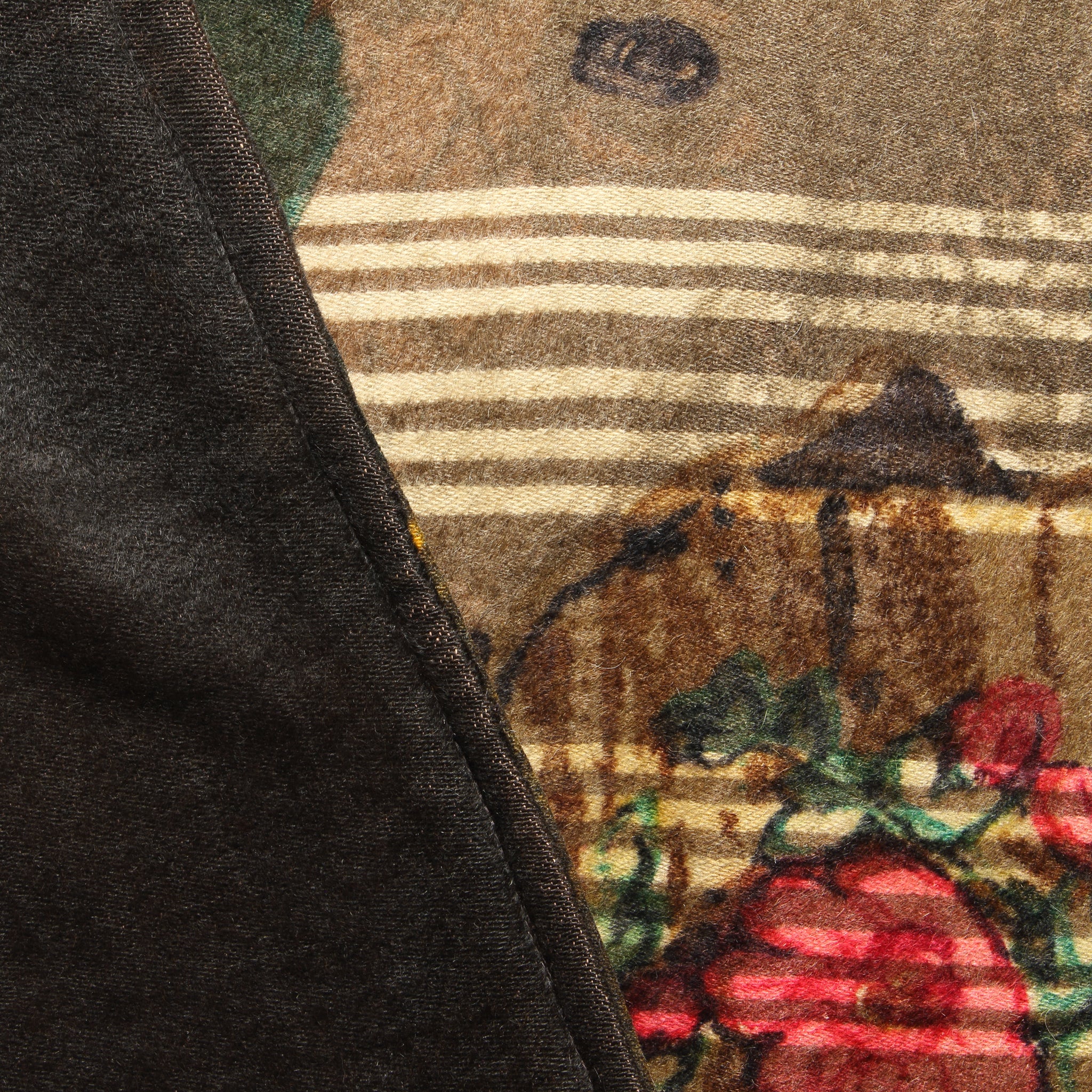 Vintage Horse & Flowers Blanket - Image 2