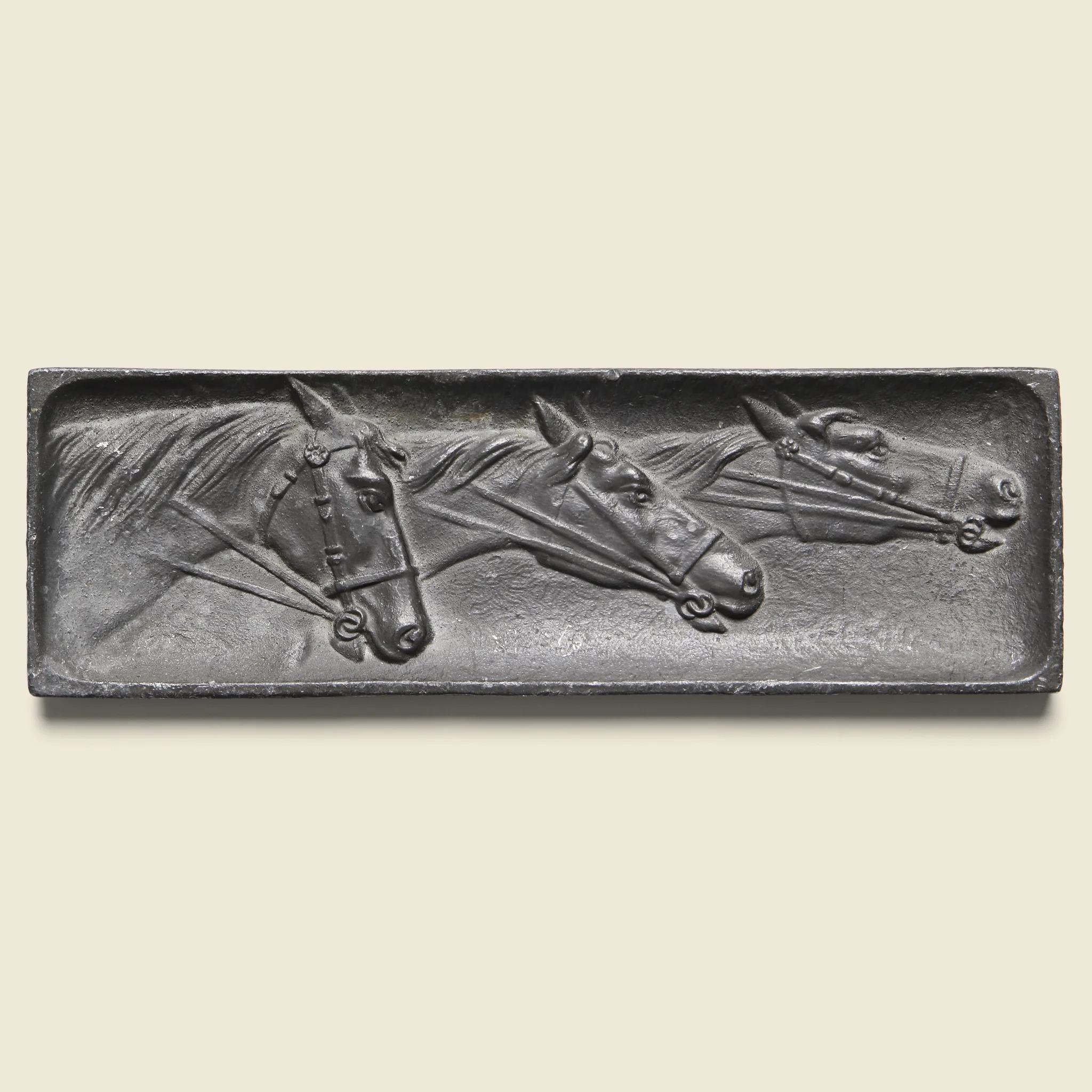 Cast Three Horse Catch All - Metal