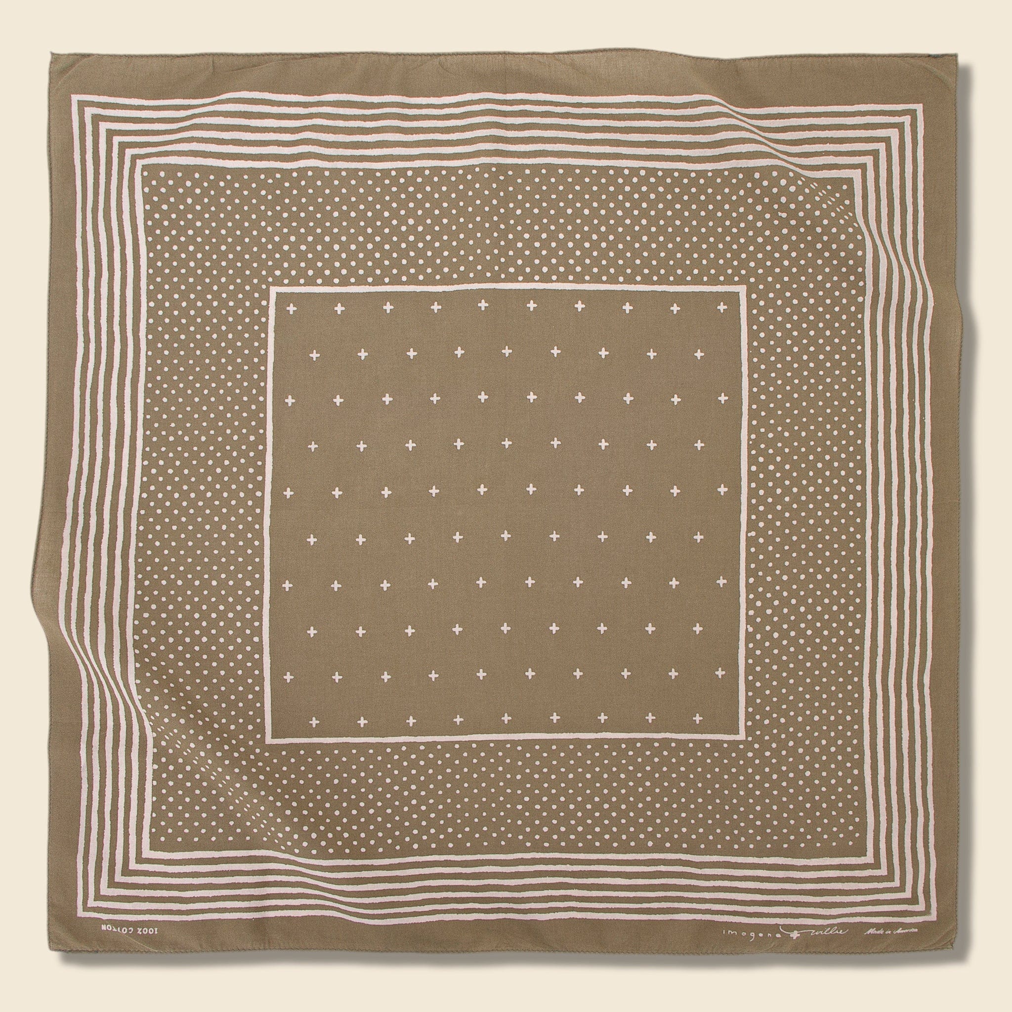 Vintage Olive Bandana v2 - Olive