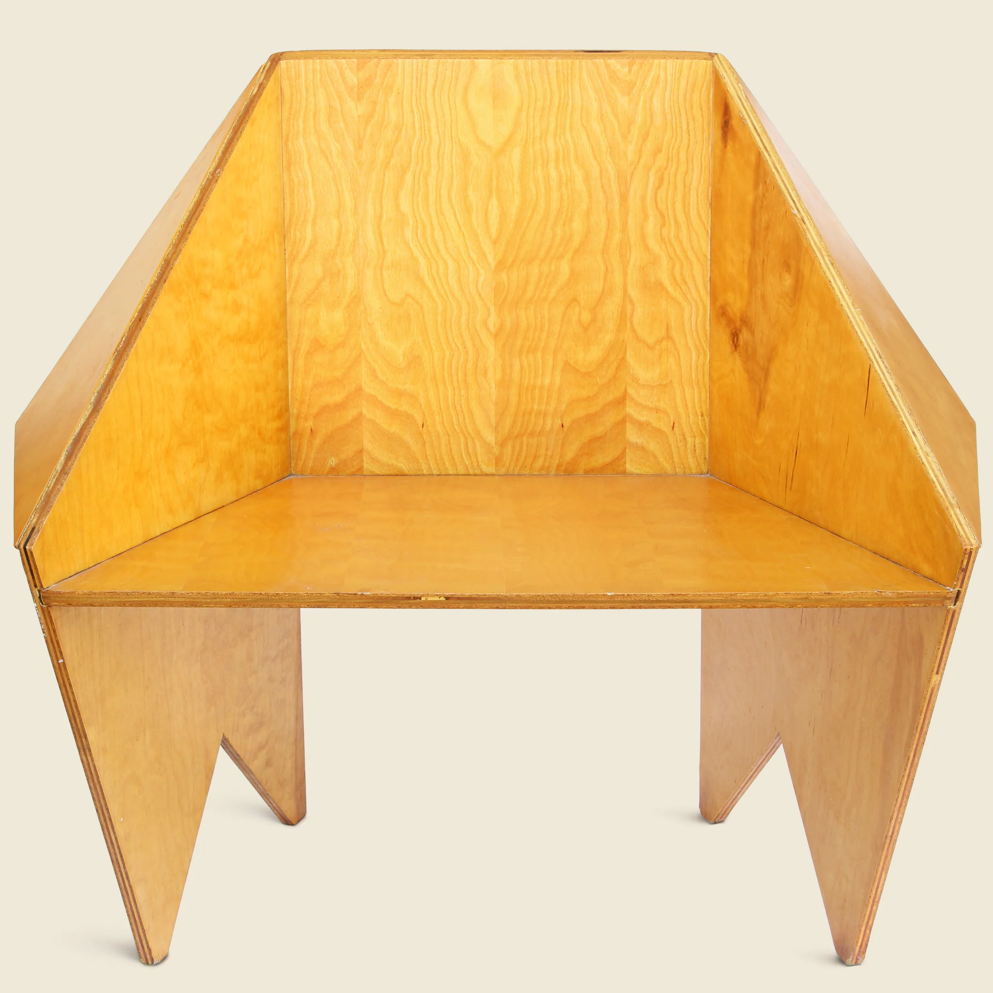 Vintage Sculptural Plywood Chair - Image 2