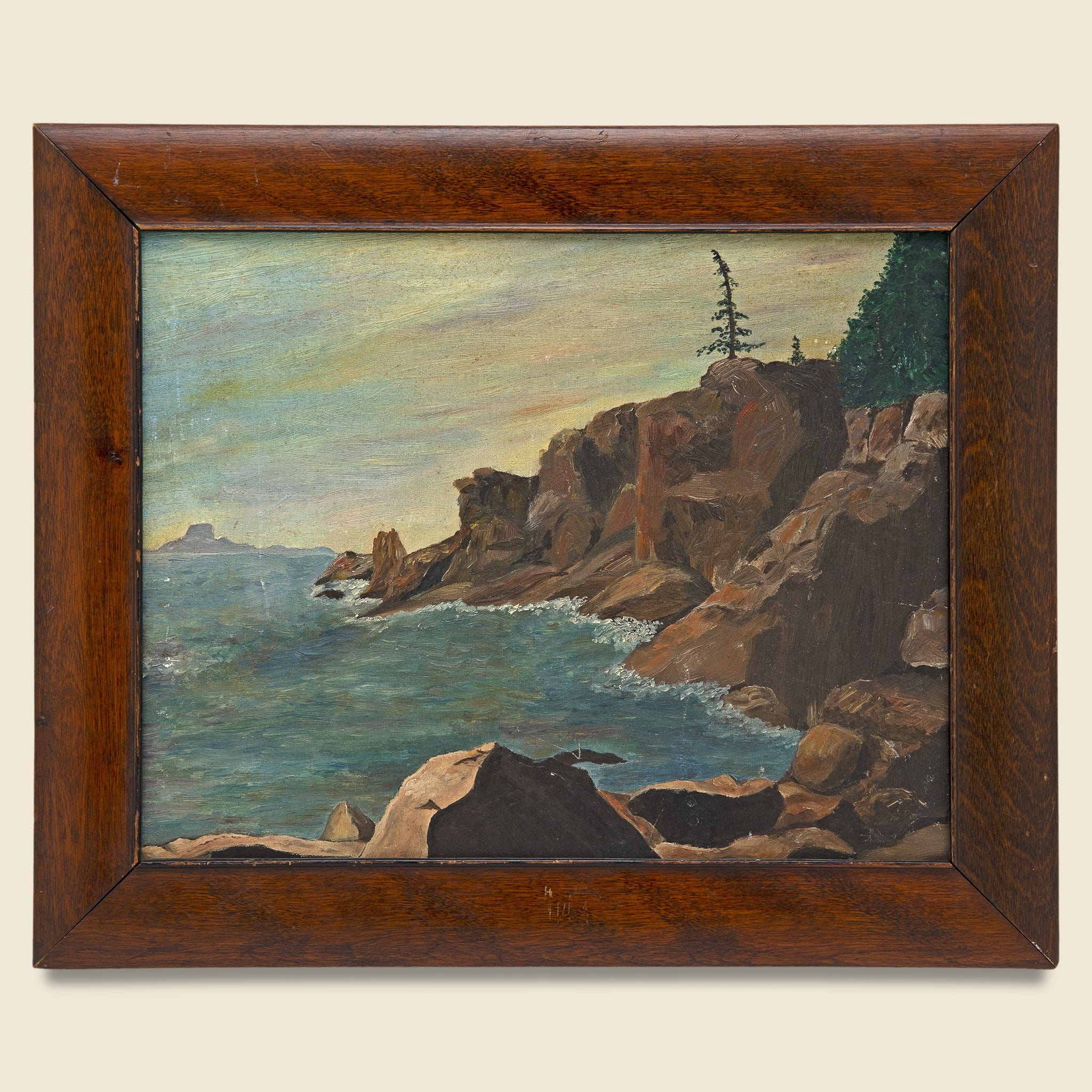 Vintage Seascape Painting