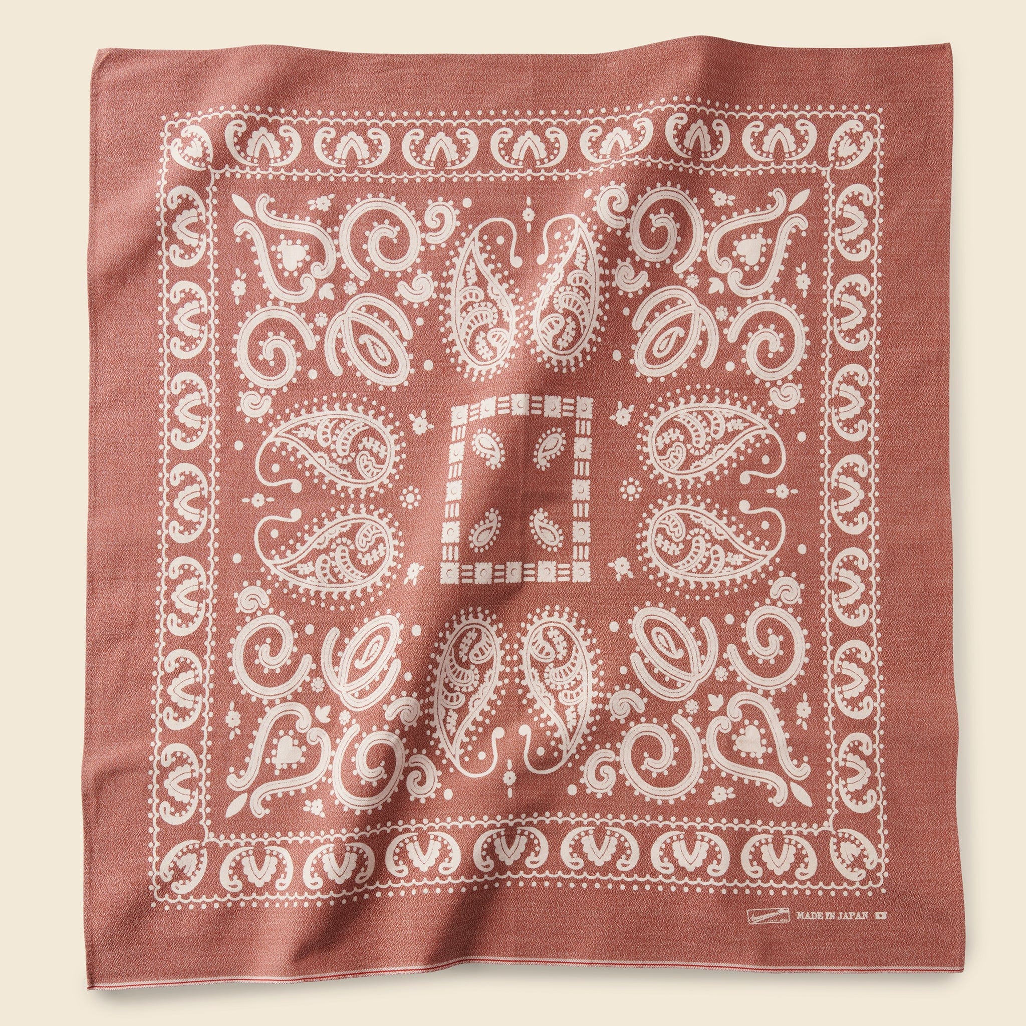 Vintage Selvedge Cloth Bandana - Red