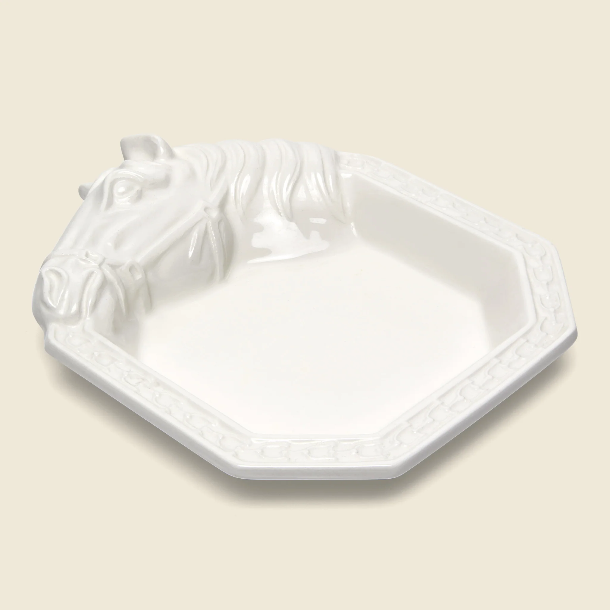 Porcelain Horse Catch All - White - Image 2