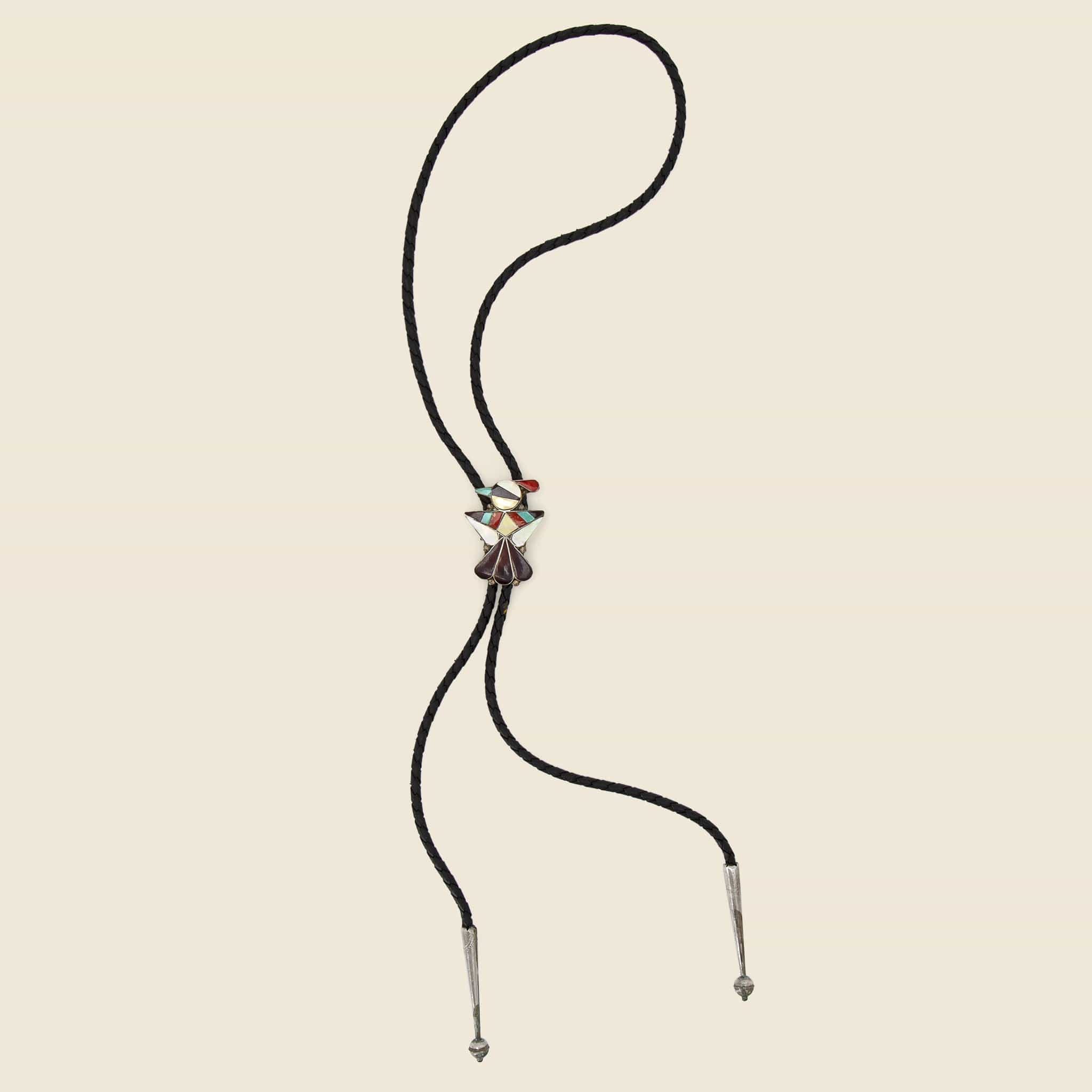 Vintage Zuni Thunderbird Bolo Tie