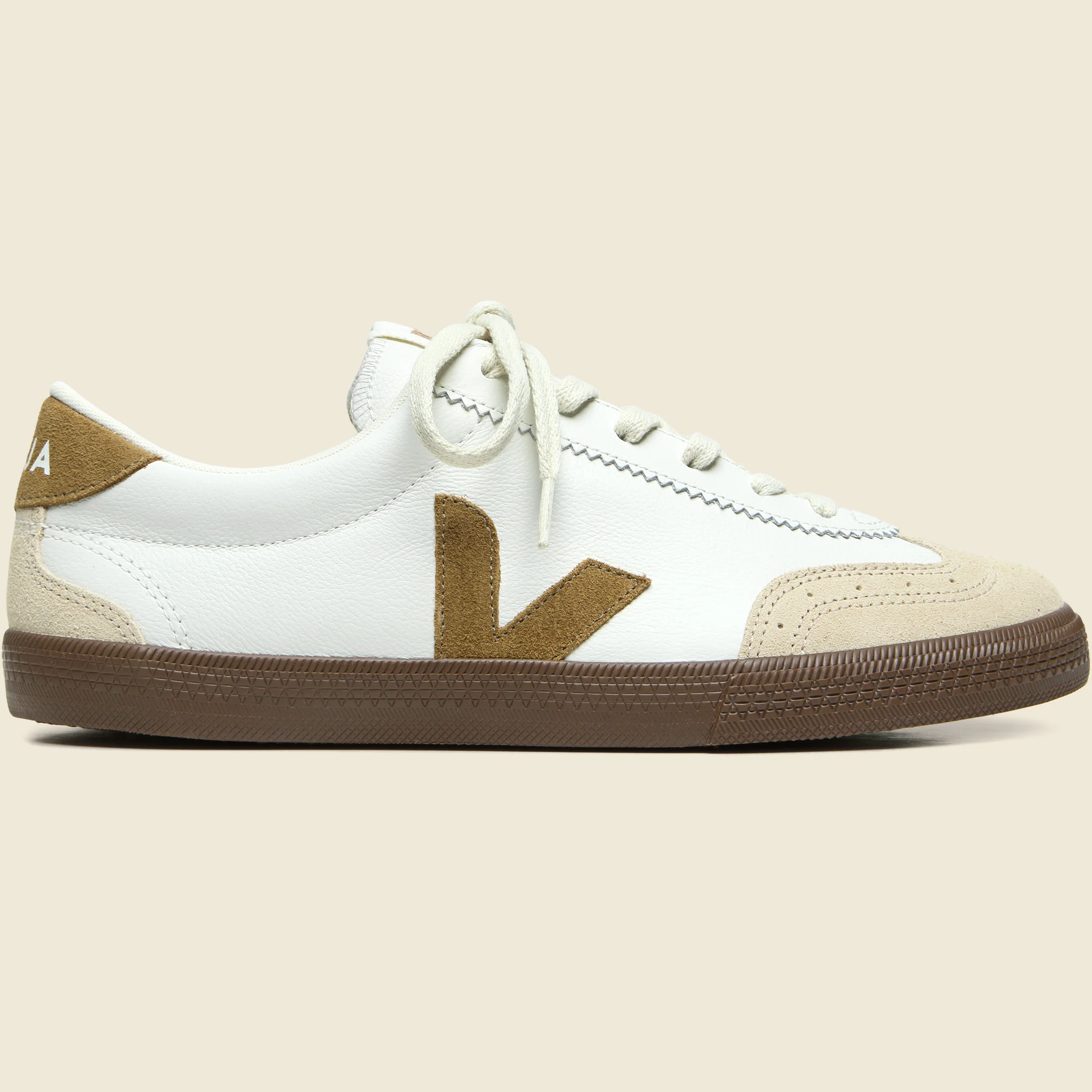 Volley O.T. Leather Sneaker - White Tent Bark