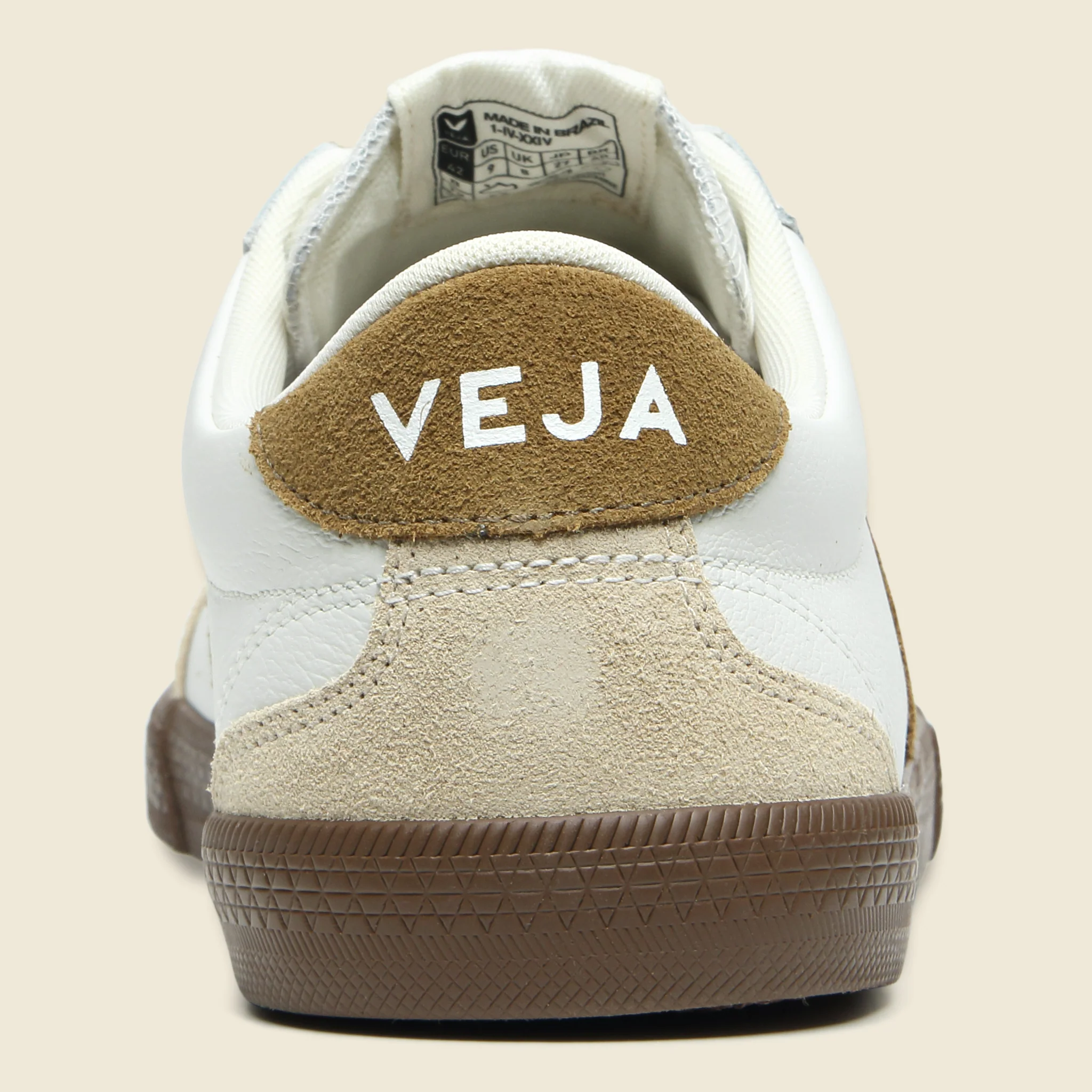 Volley O.T. Leather Sneaker - White Tent Bark - Image 3