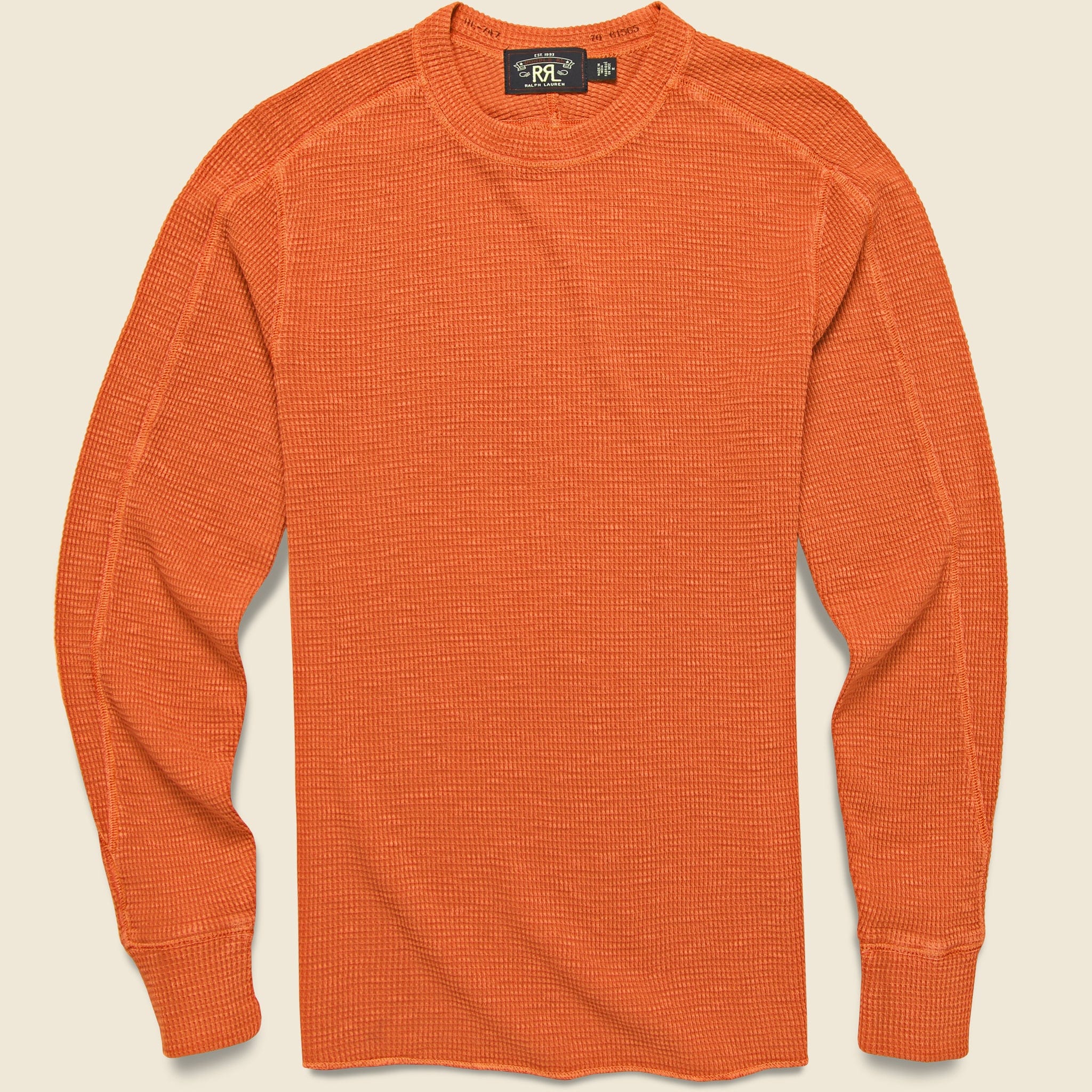 Waffle Crewneck - Orange