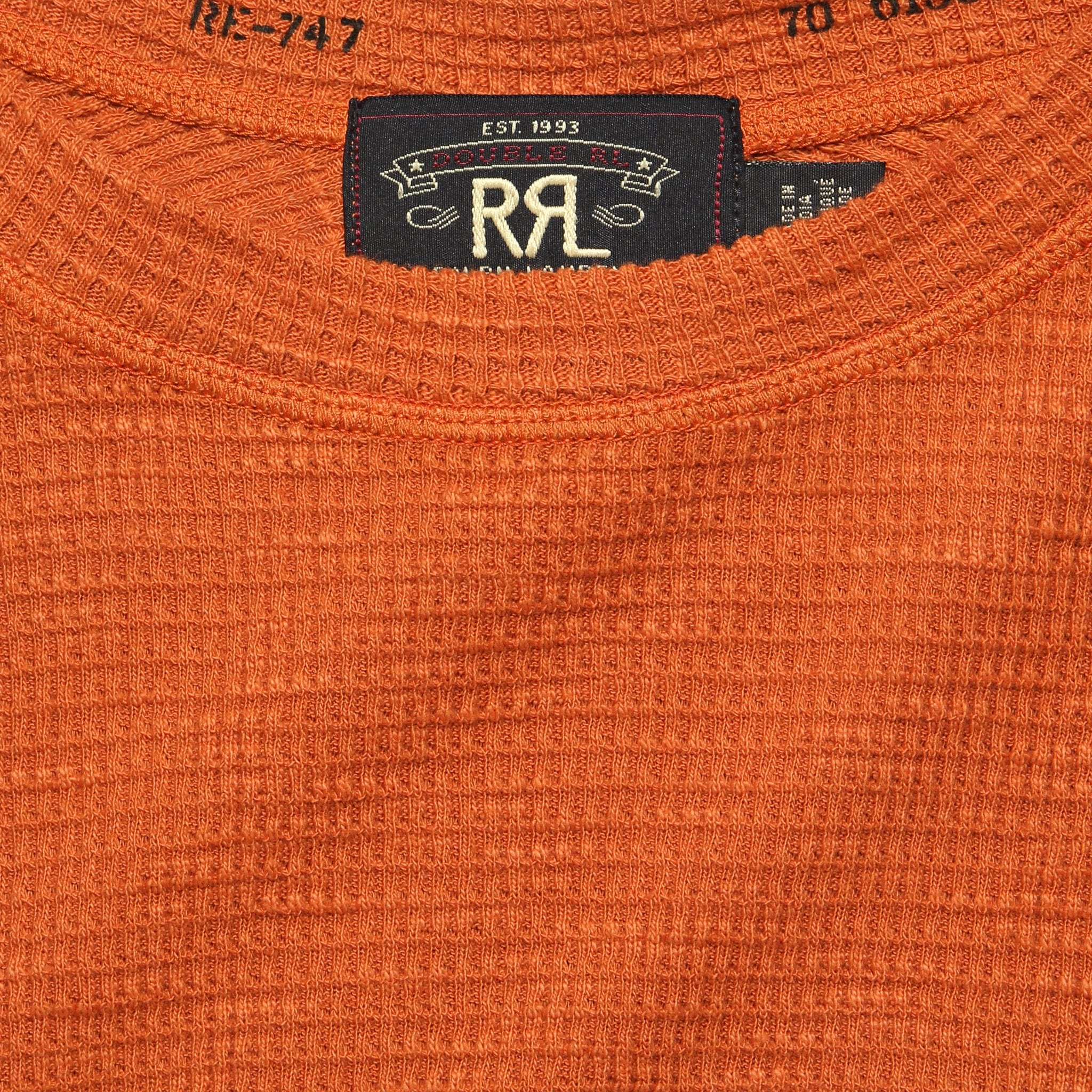 Waffle Crewneck - Orange - Image 3
