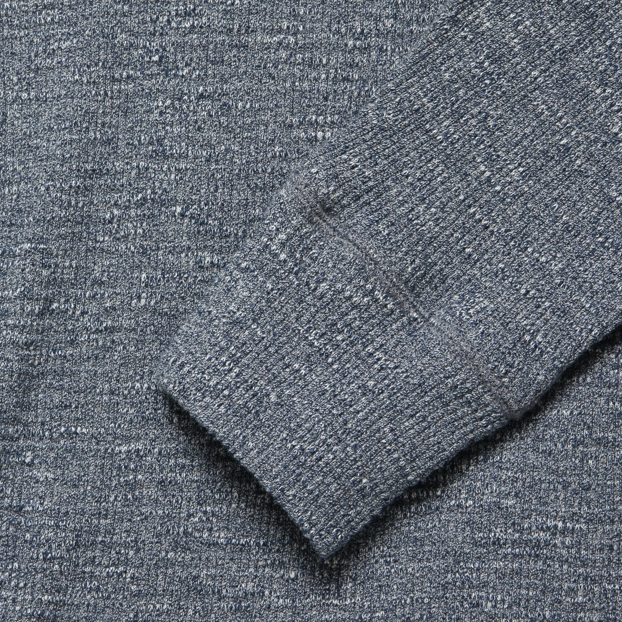 Waffle Crewneck Shirt - Blue Heather - Image 3