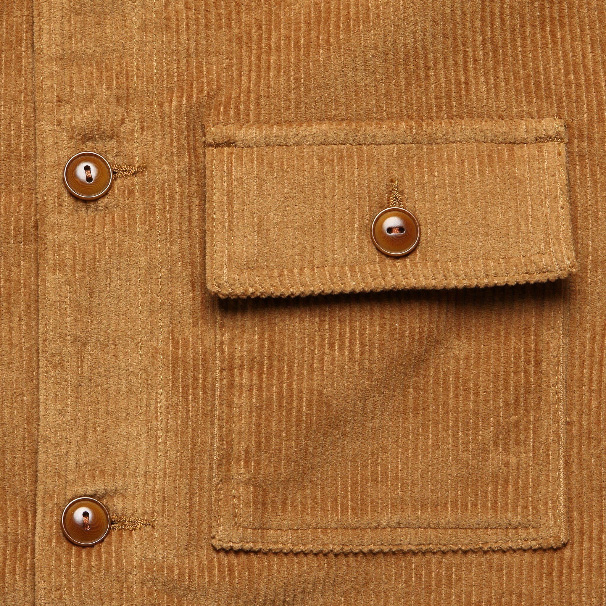 Wale Corduroy Chore Jacket - Tobacco - Image 3