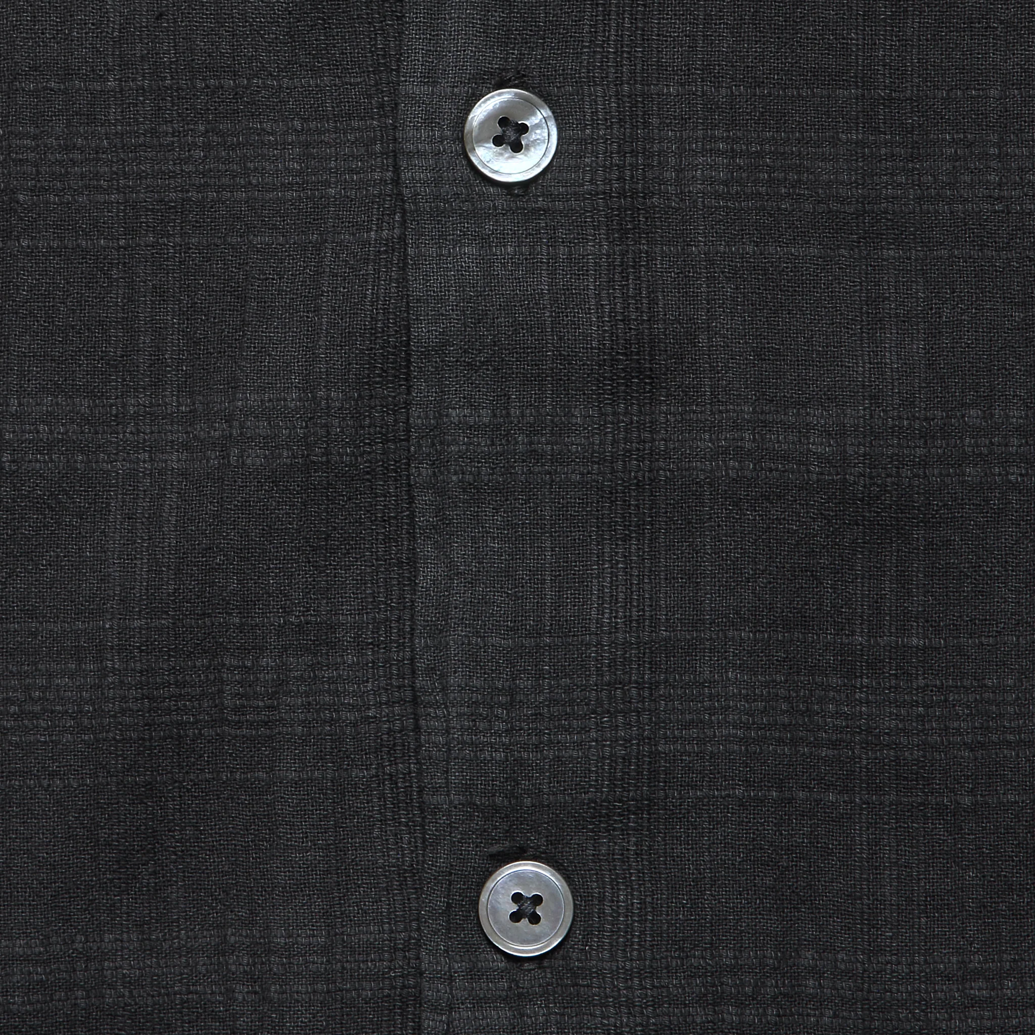 Washed Dobby Shirt - Black - Image 3
