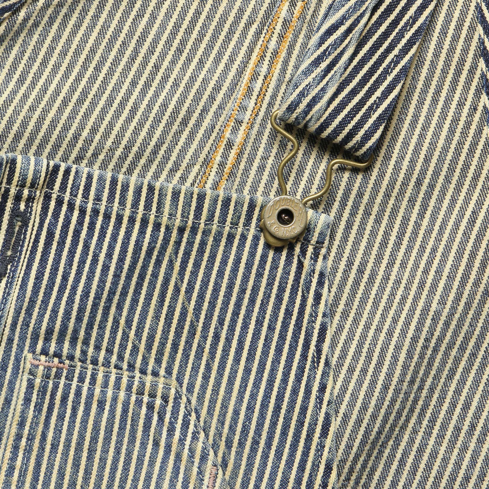 Westridge Patchwork Overall - Indigo Ticking Stripe - Image 3
