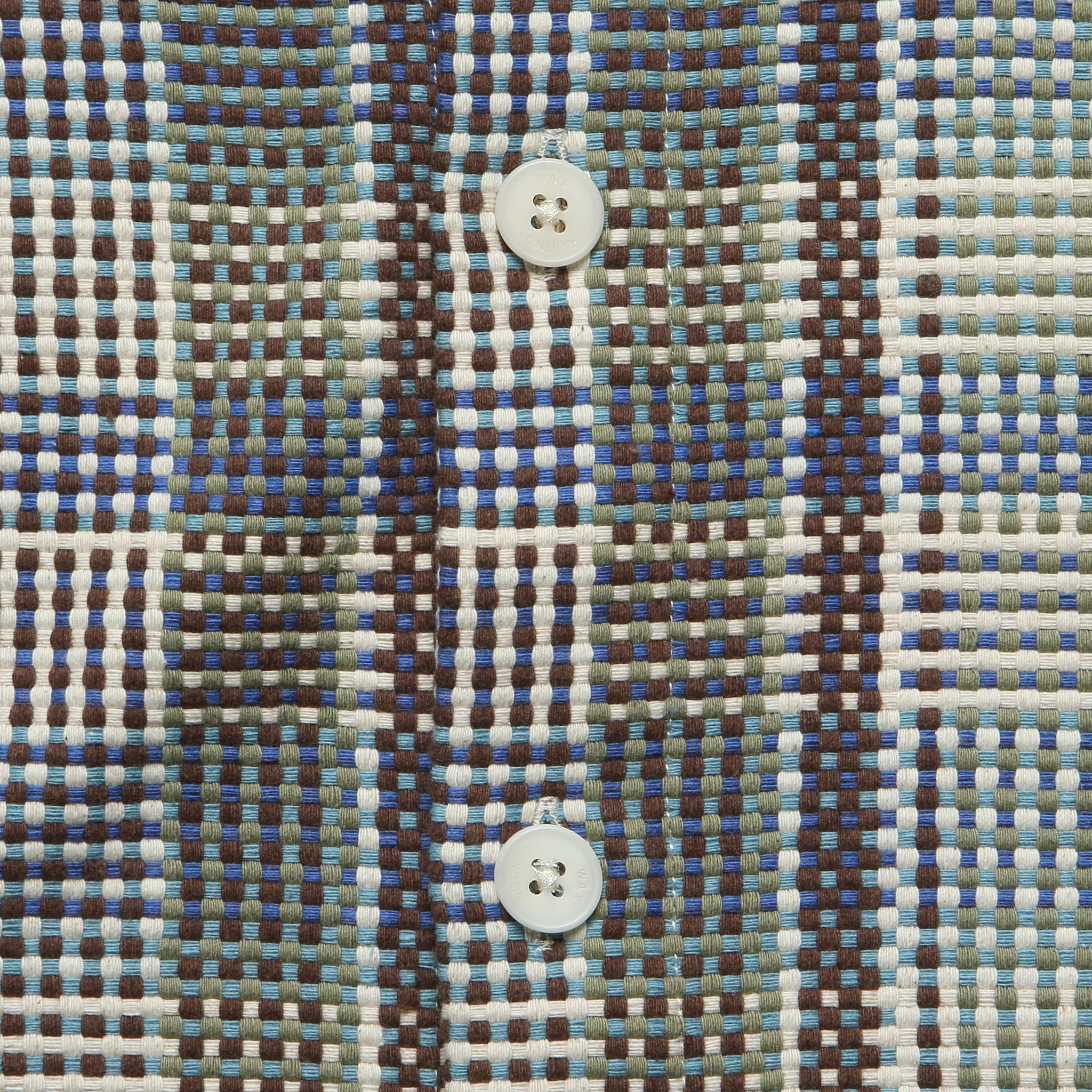 Whiting Overshirt - Basket Weave Blue - Image 3