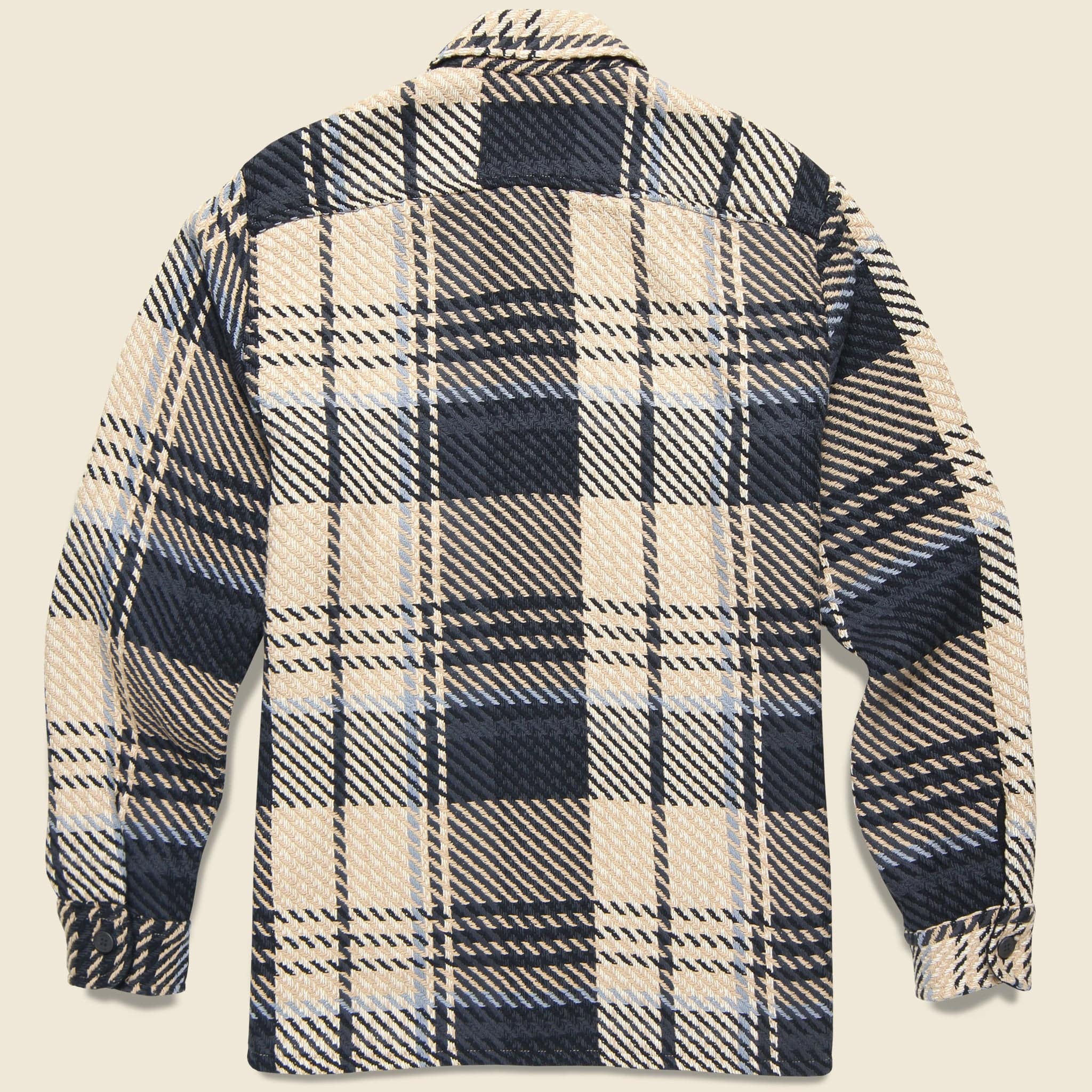 Whiting Overshirt - Black/Ecru Spear Check - Image 2
