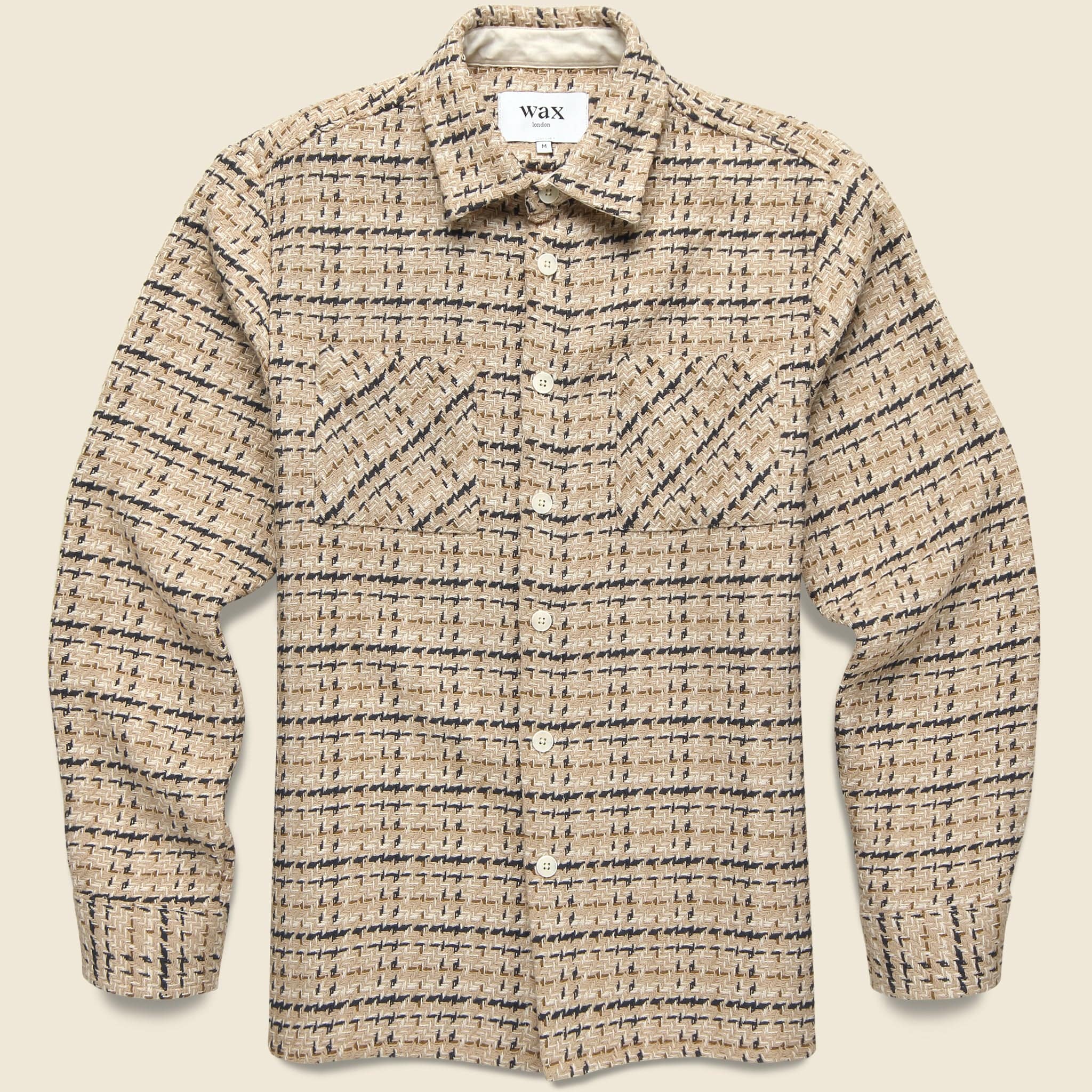 Whiting Overshirt - Eden Check Beige/Ecru