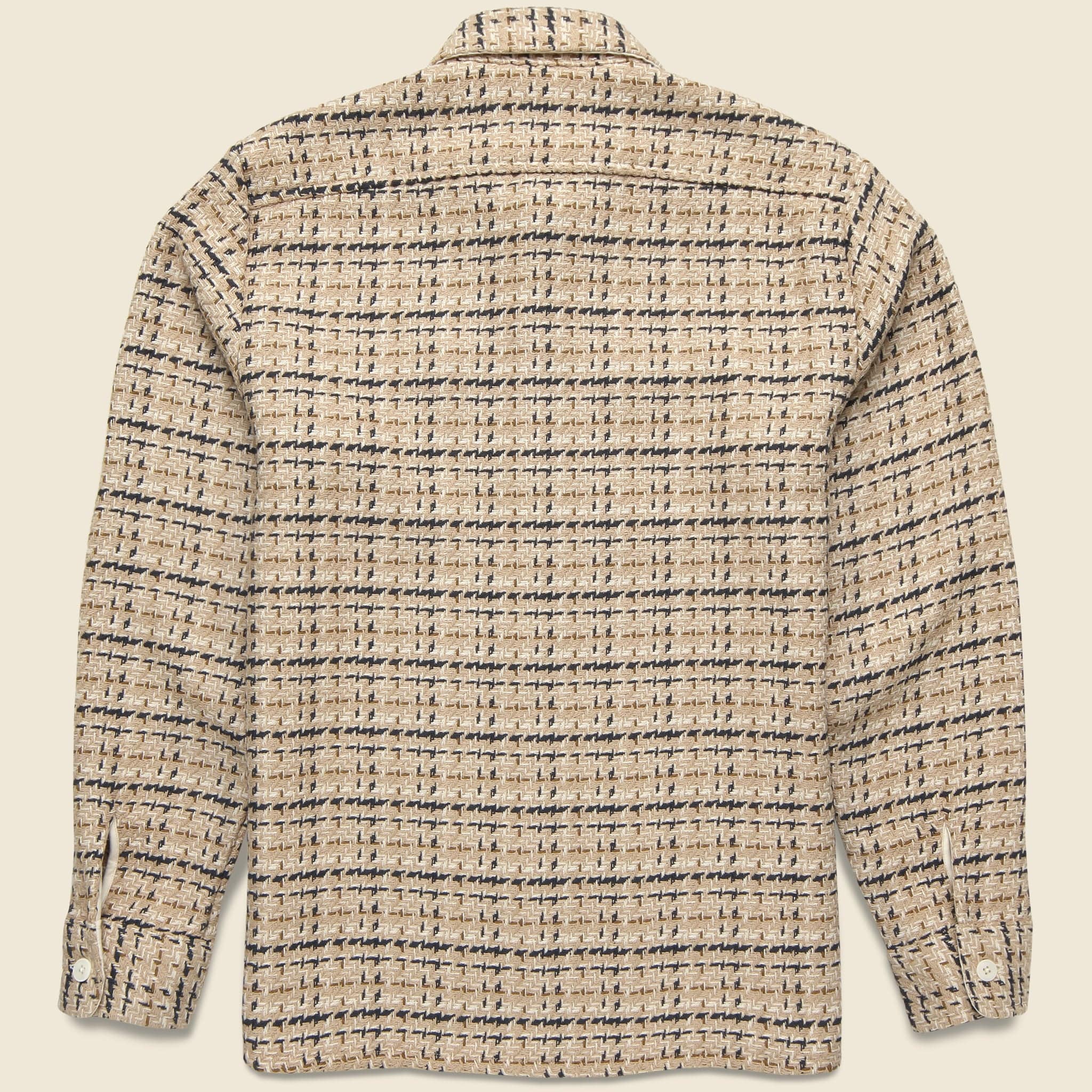 Whiting Overshirt - Eden Check Beige/Ecru - Image 2
