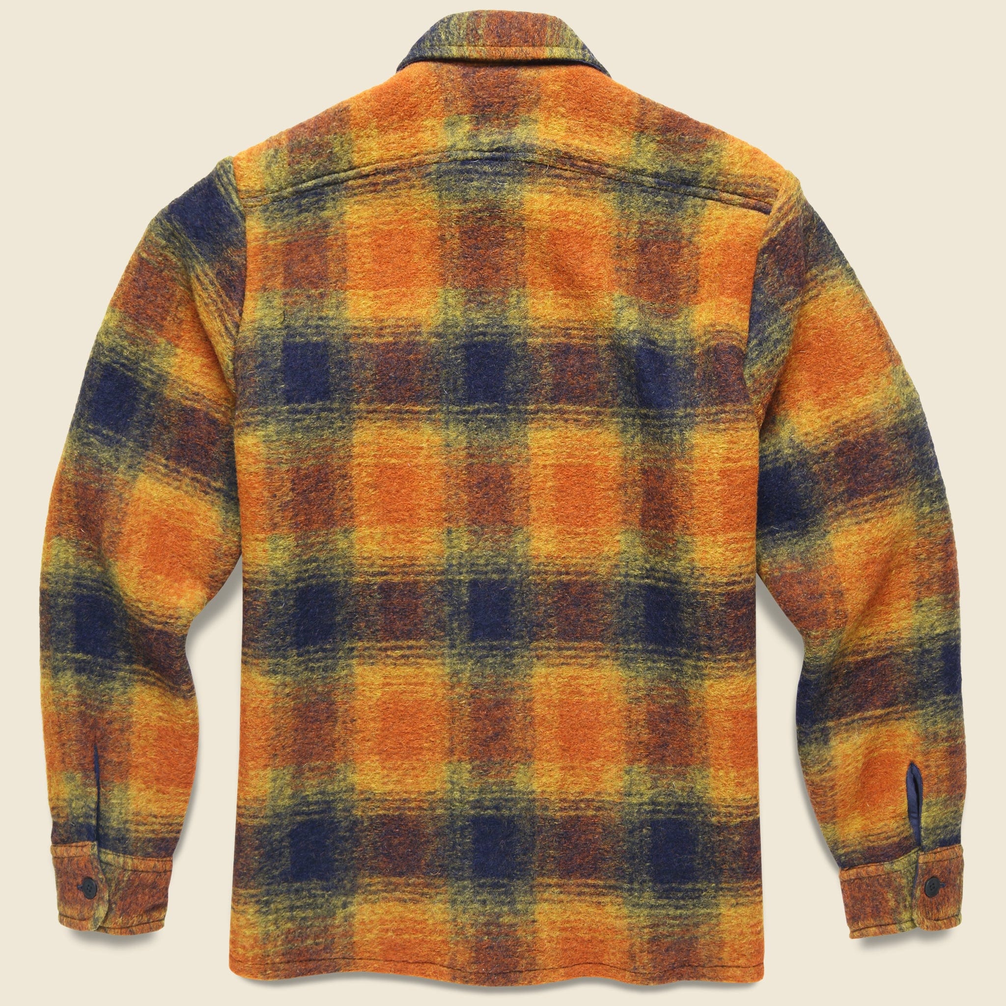 Whiting Overshirt - Pine Orange Wool - Image 2