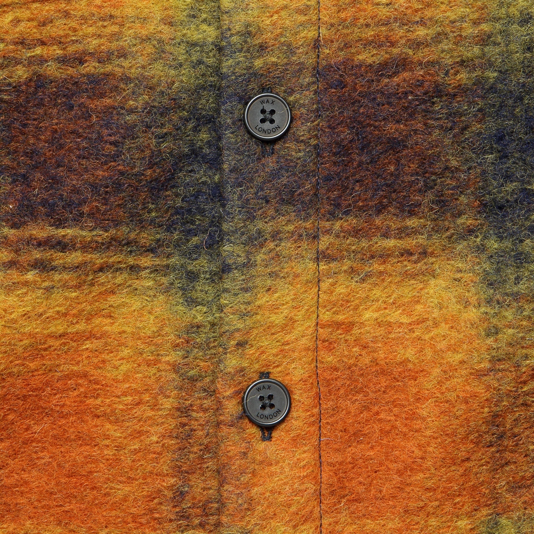 Whiting Overshirt - Pine Orange Wool - Image 3
