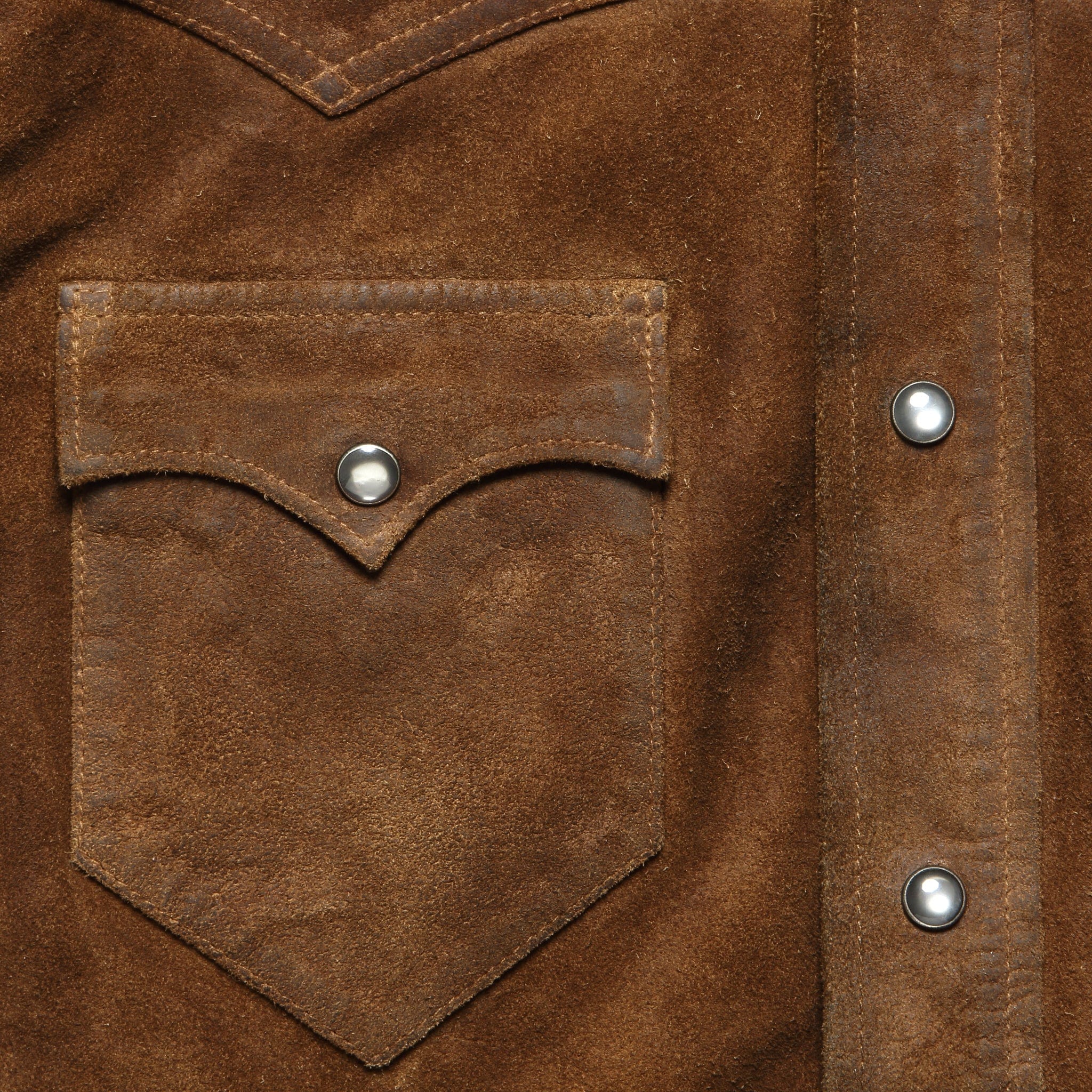 Willett Suede Shirt Jacket - Brown - Image 4