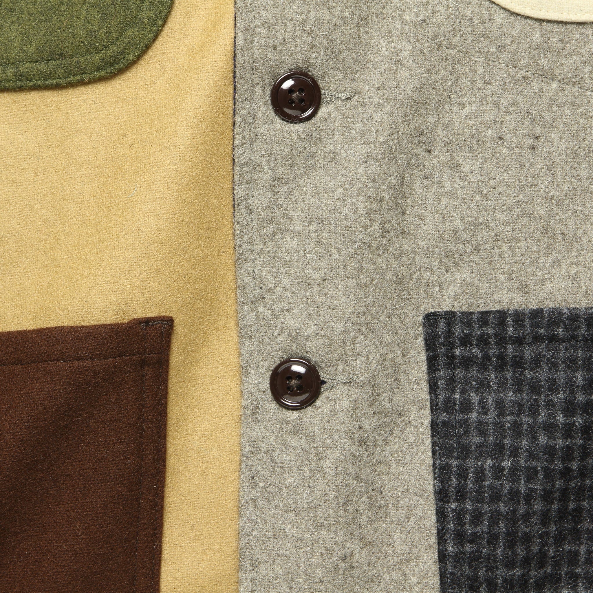 Wool Flannel Coverall - Crazy Tan/Multi - Image 3