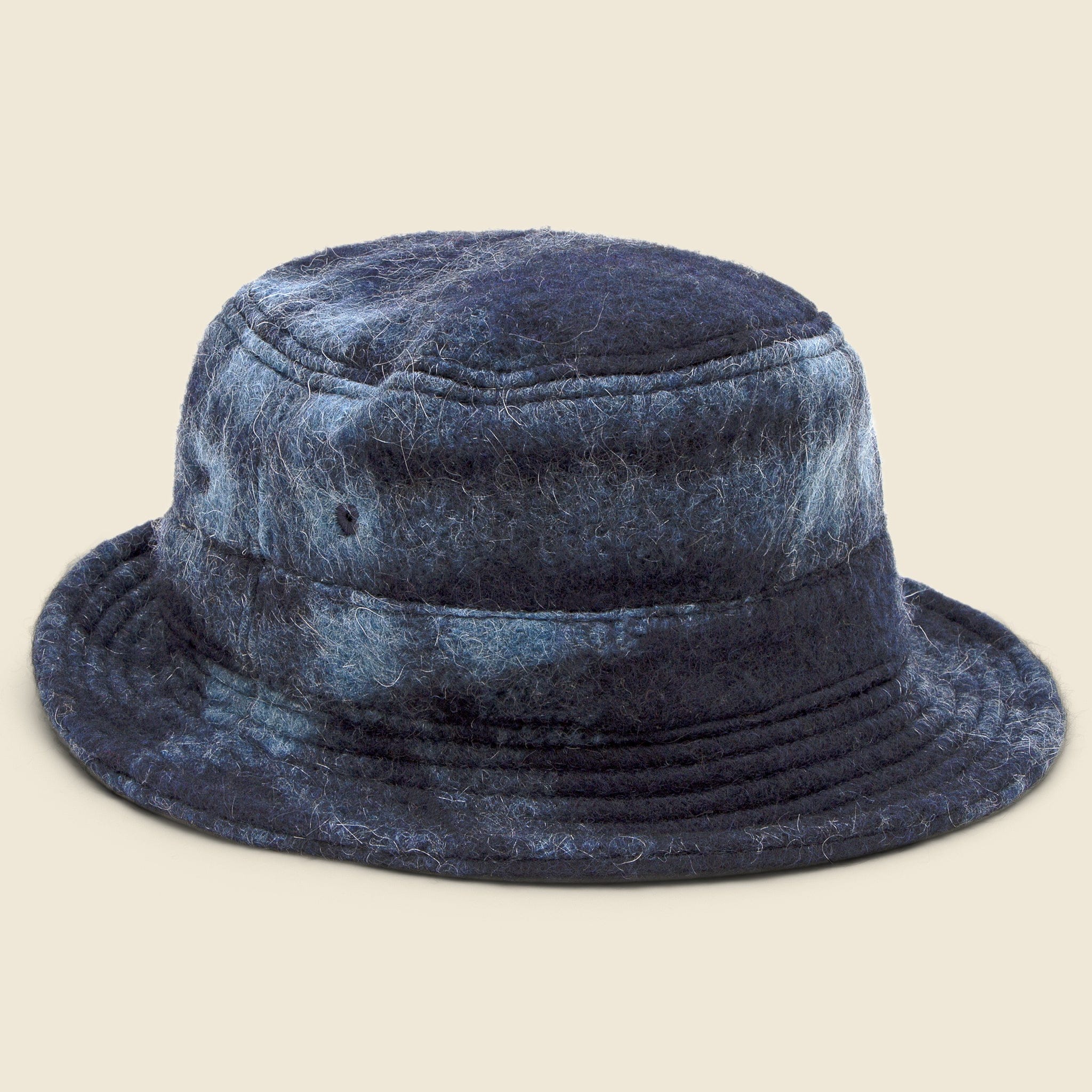 Wool Fleece Bucket Hat - Navy