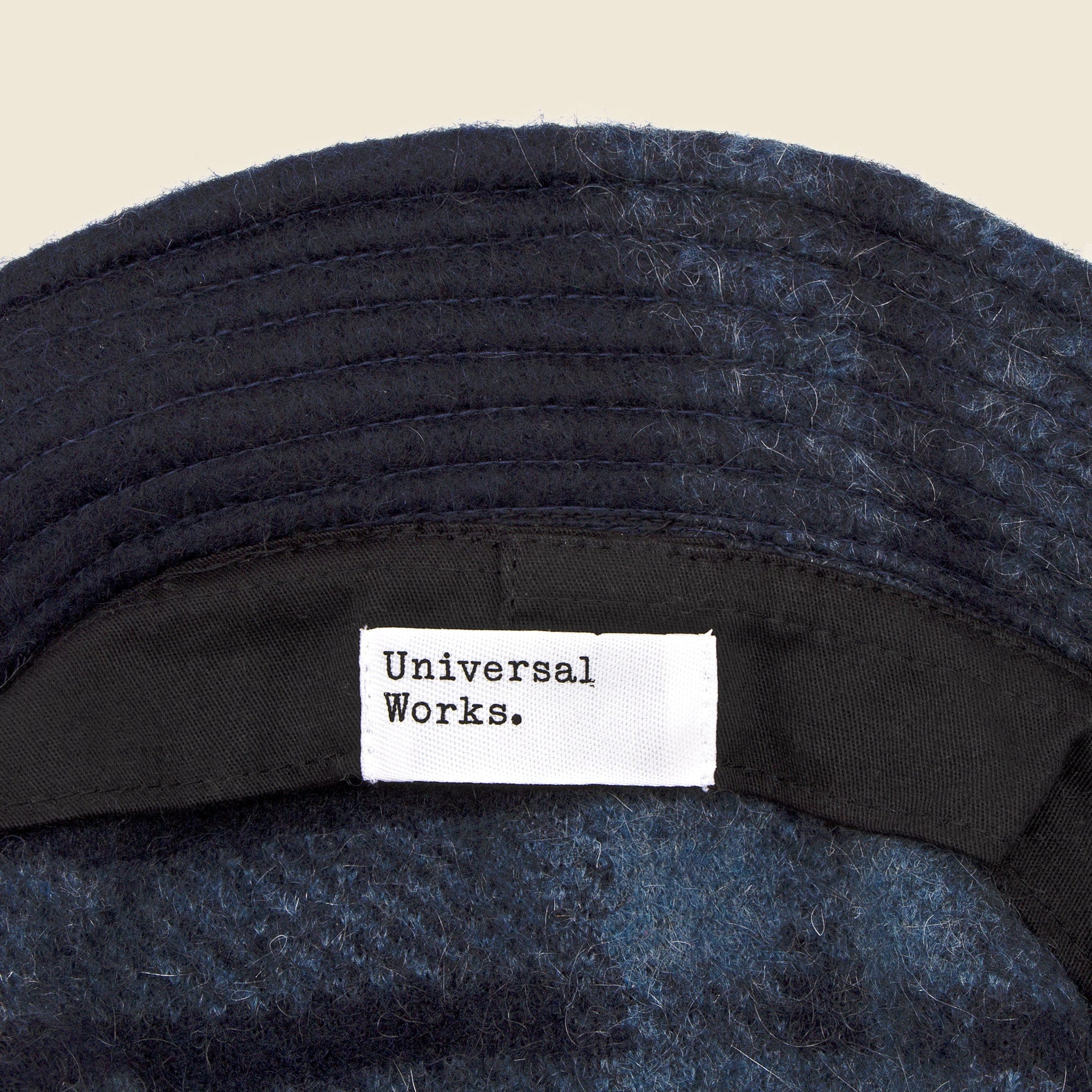 Wool Fleece Bucket Hat - Navy - Image 2