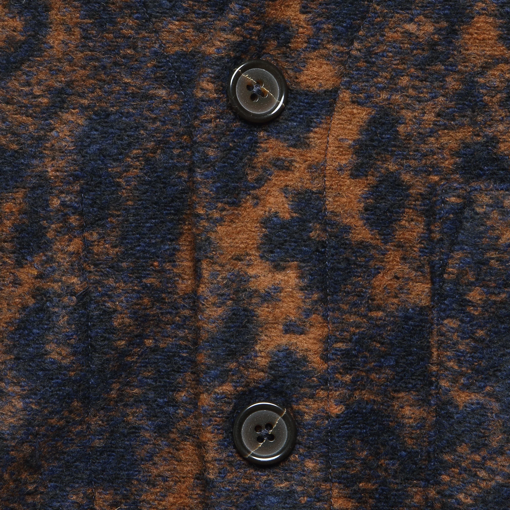 Wool Fleece Cardigan - Night Leopard - Image 5