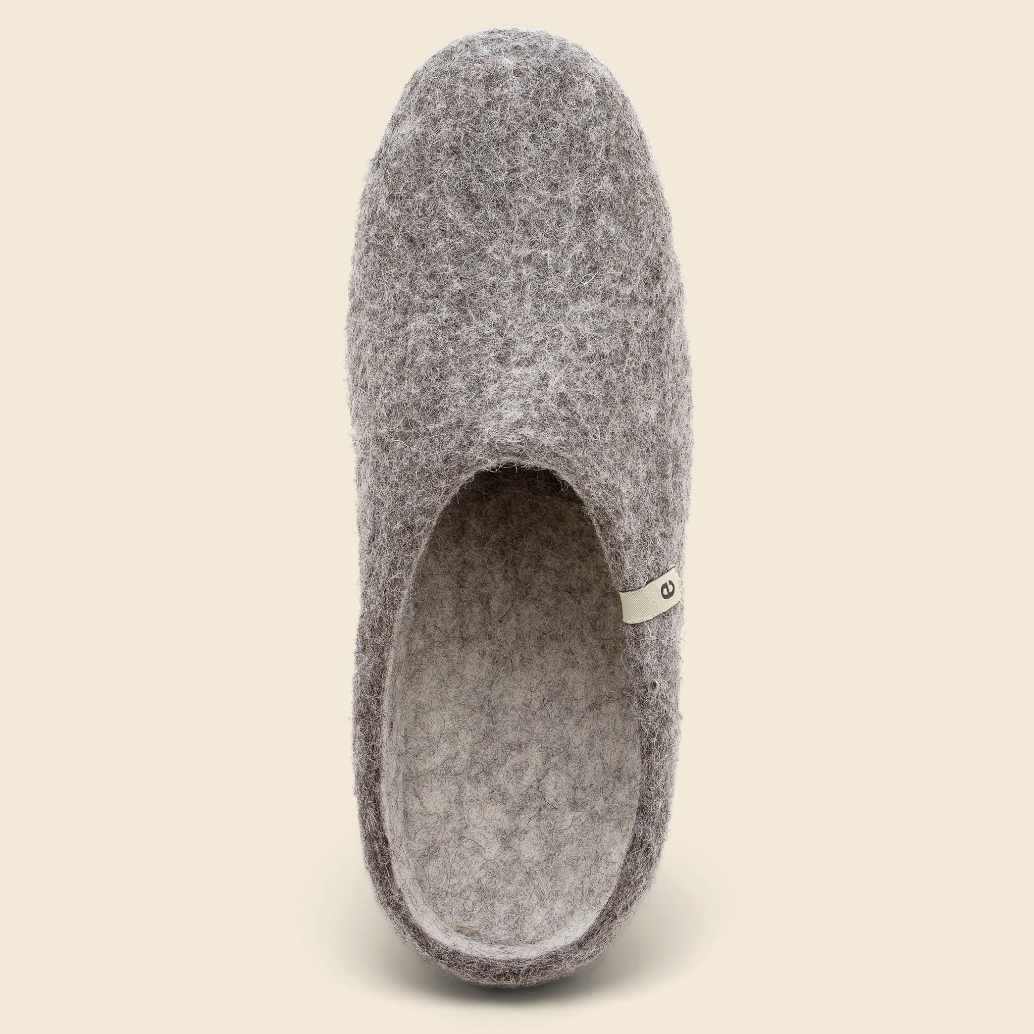 Wool Slippers - Natural Grey - Image 2