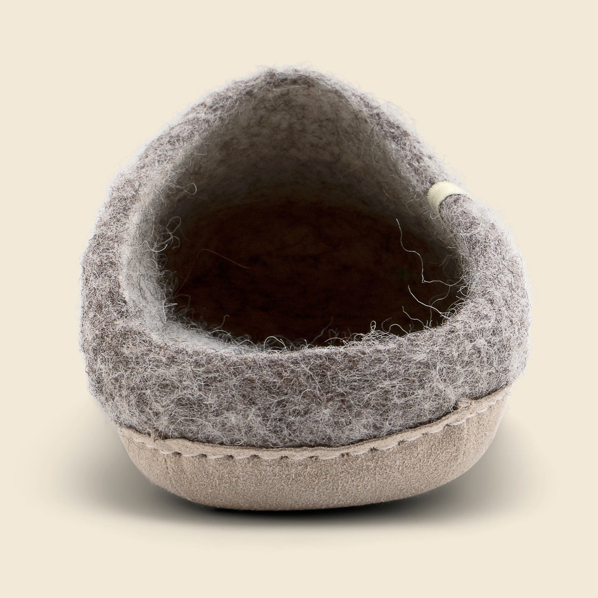 Wool Slippers - Natural Grey - Image 3