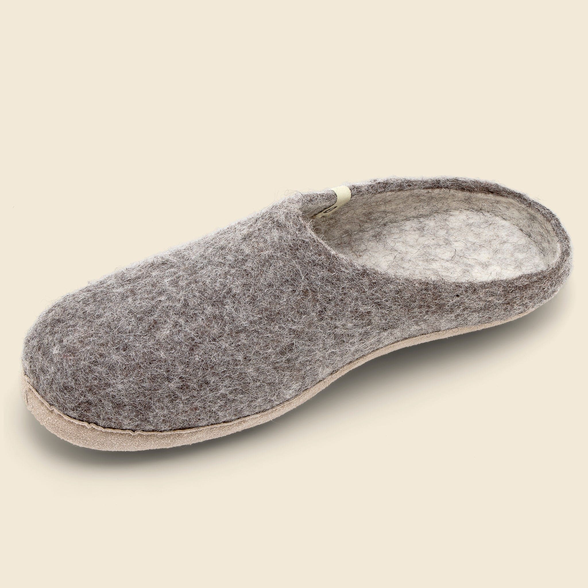 Wool Slippers - Natural Grey - Image 4
