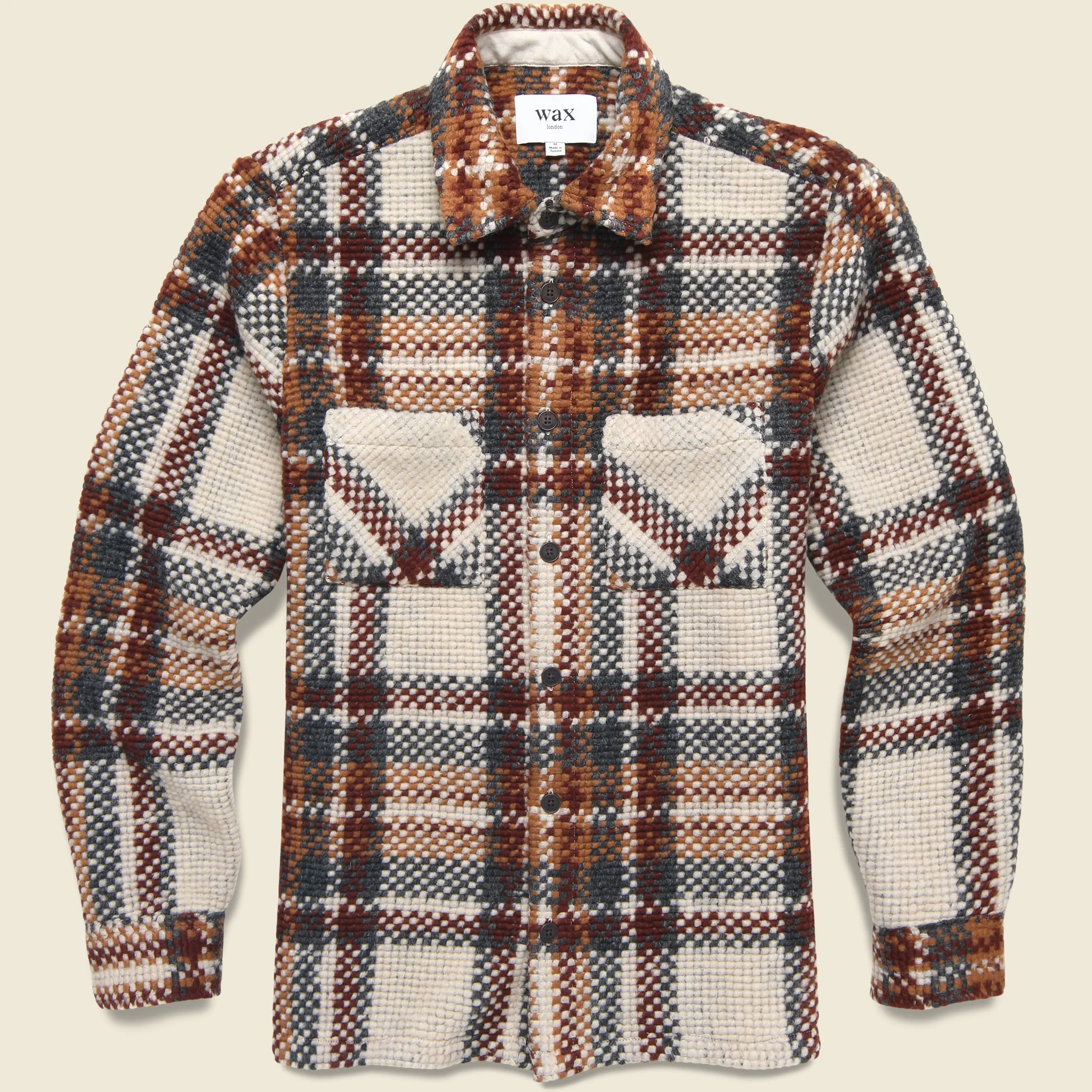 Wool Whiting Overshirt - Bobble Ecru