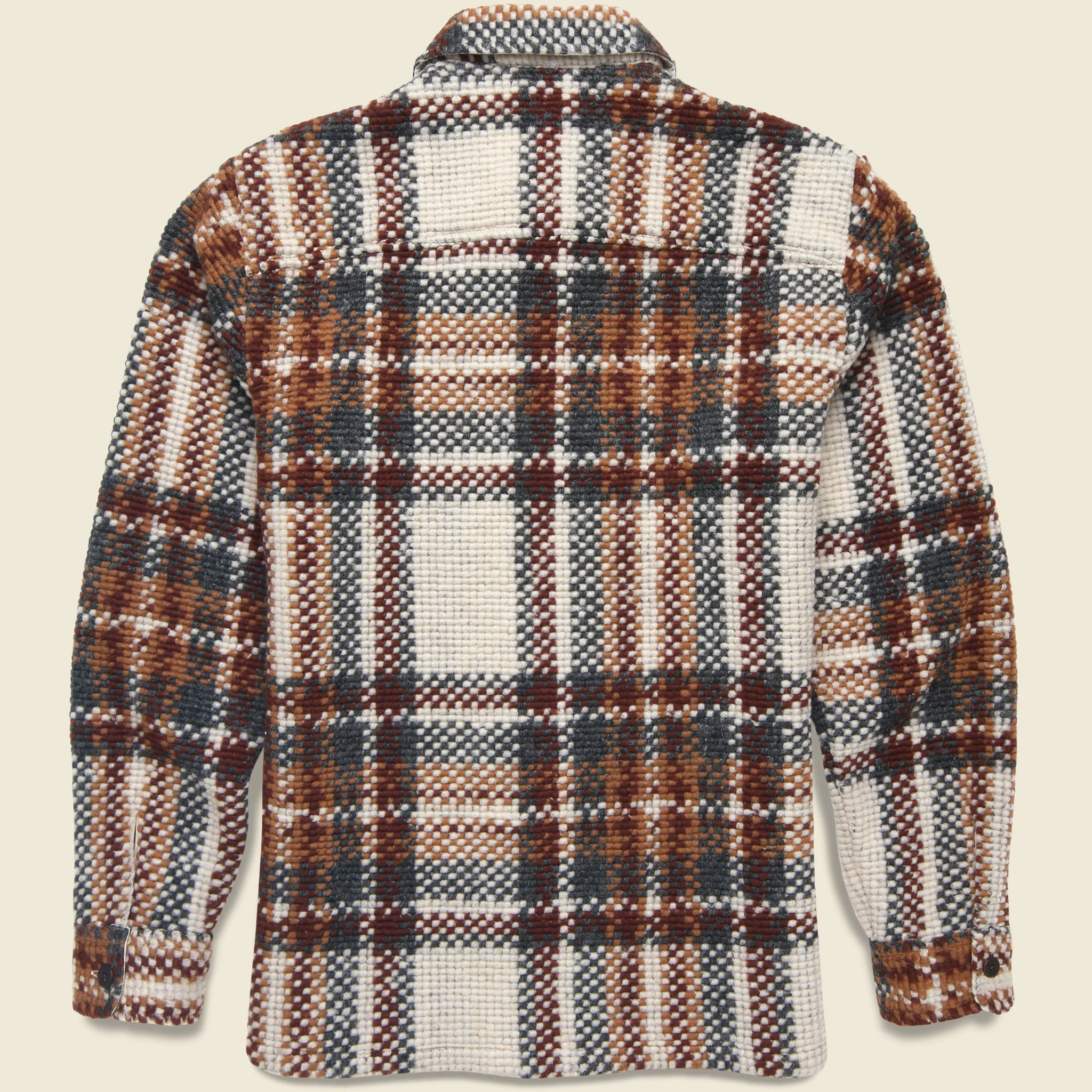 Wool Whiting Overshirt - Bobble Ecru - Image 3