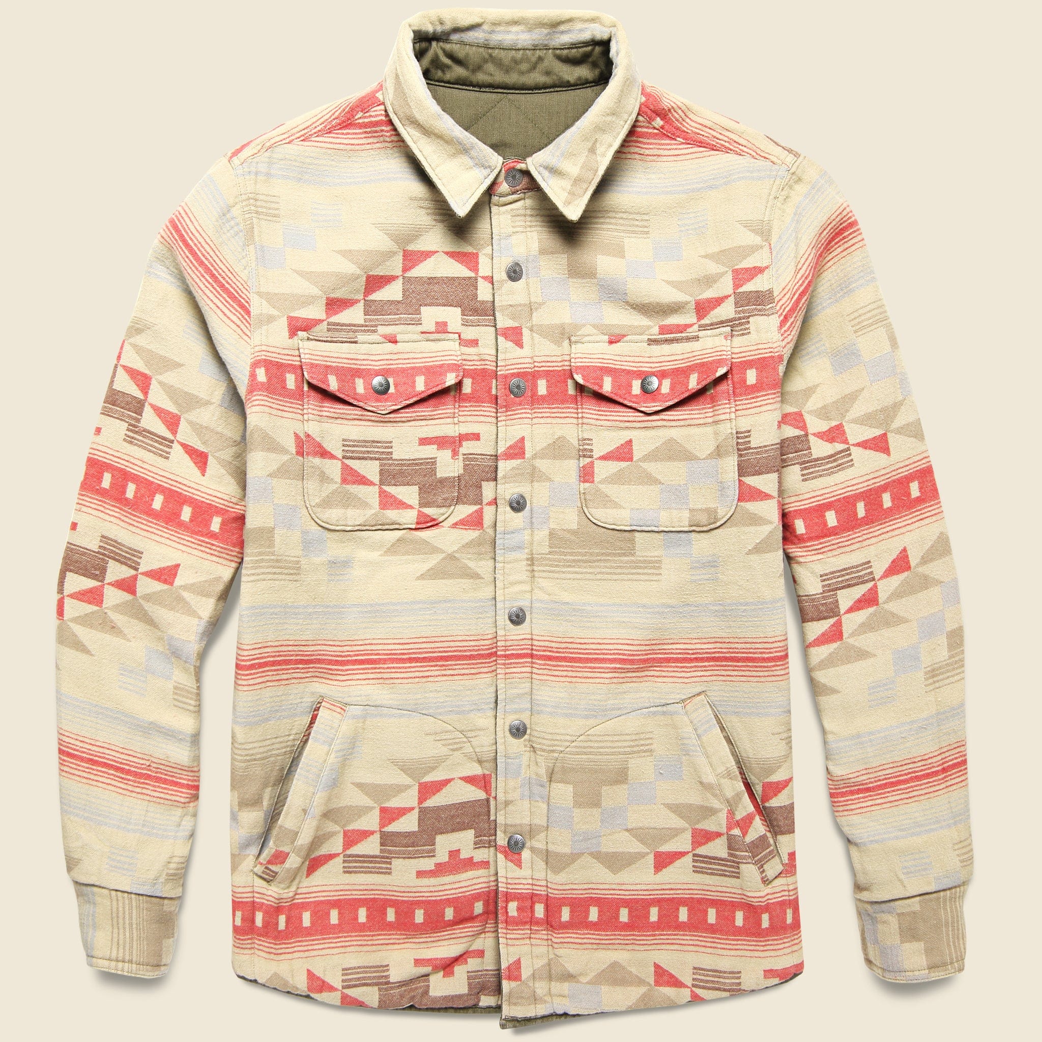 Yellowtail Reversible Bondi Jacket - Olive/Bighorn Sand