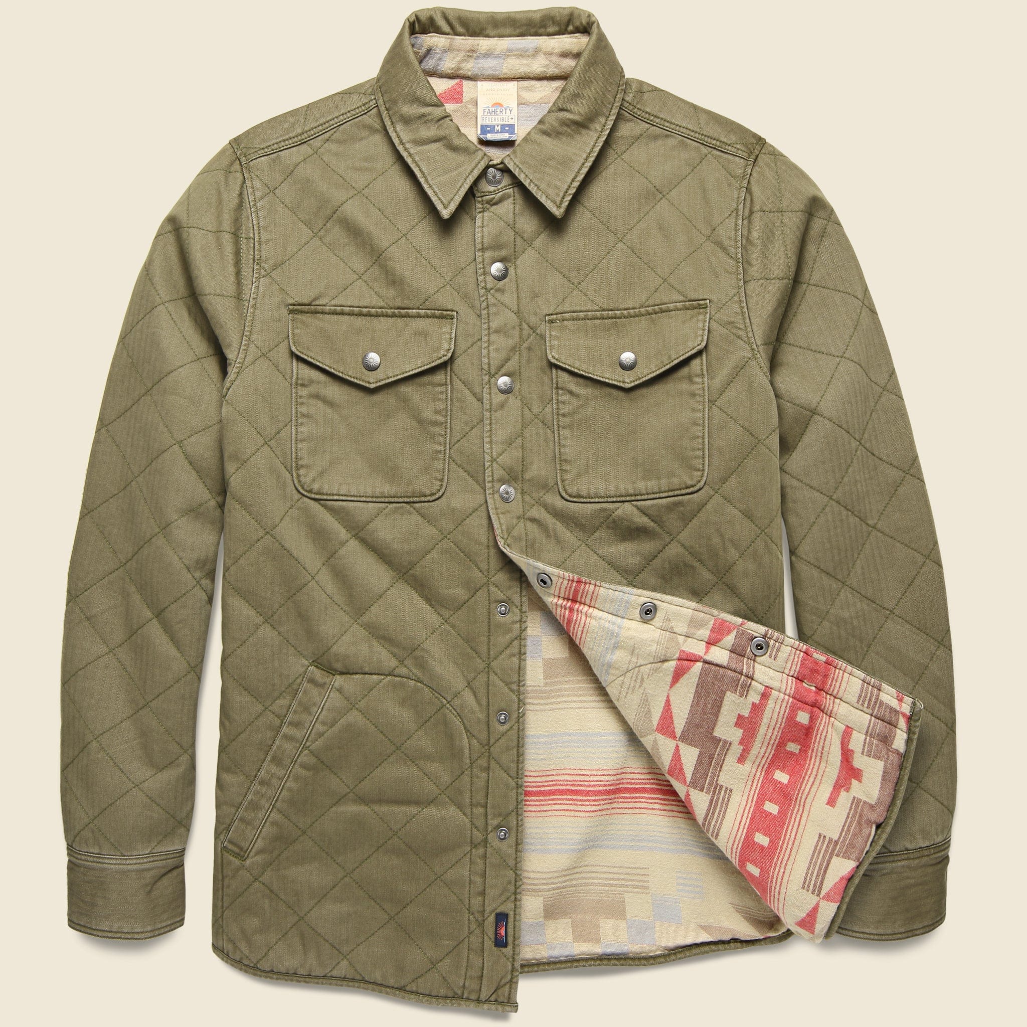 Yellowtail Reversible Bondi Jacket - Olive/Bighorn Sand - Image 2