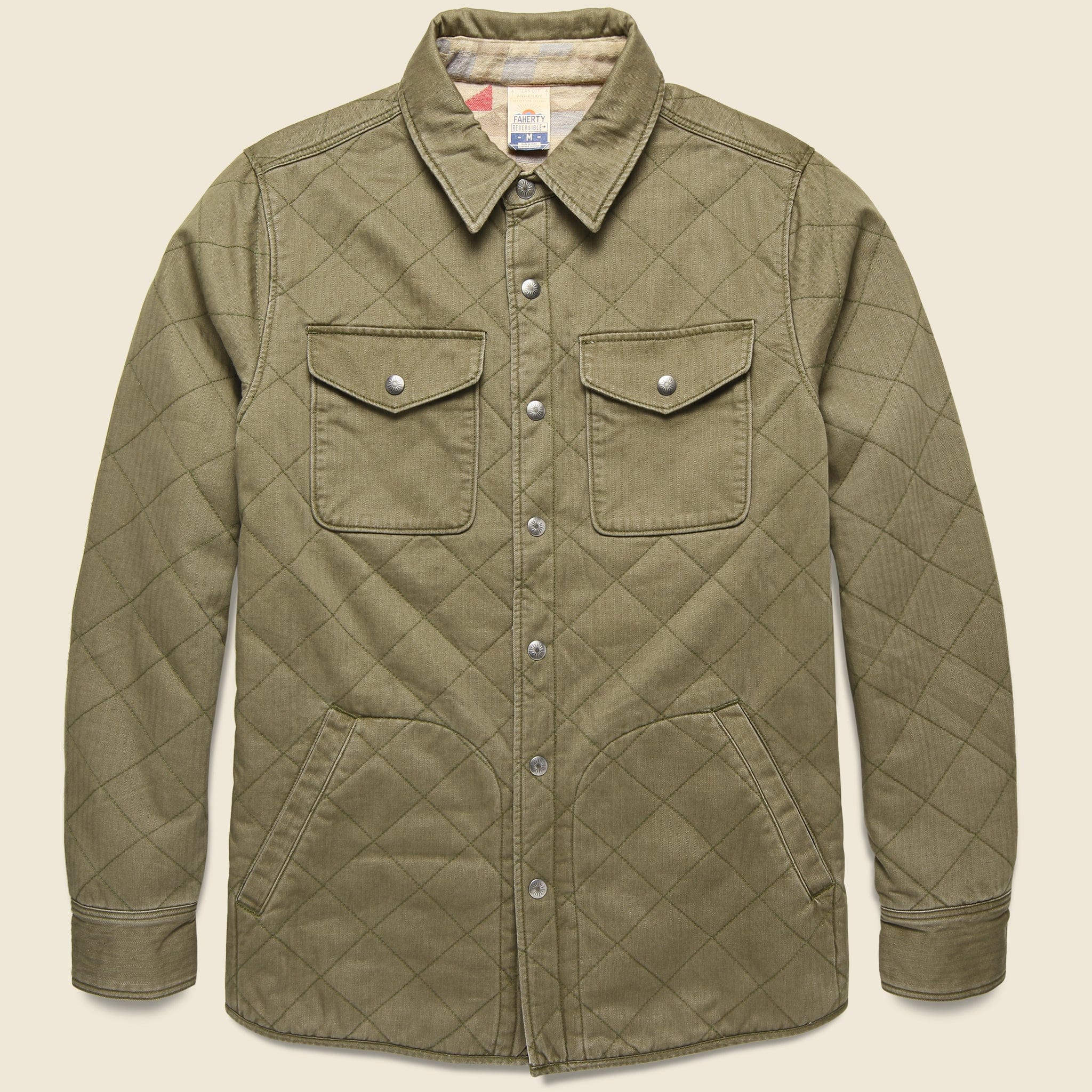 Yellowtail Reversible Bondi Jacket - Olive/Bighorn Sand - Image 3