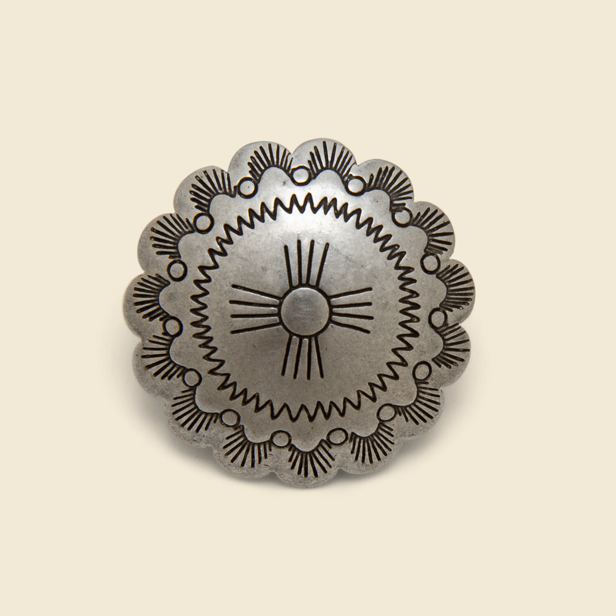 Concho Pin - Nickel Silver