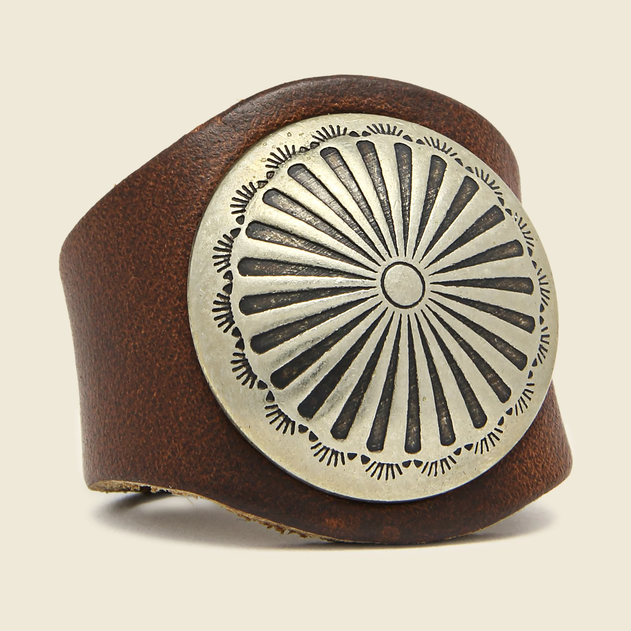Concho Ring - Leather Needlepoint - Image 2
