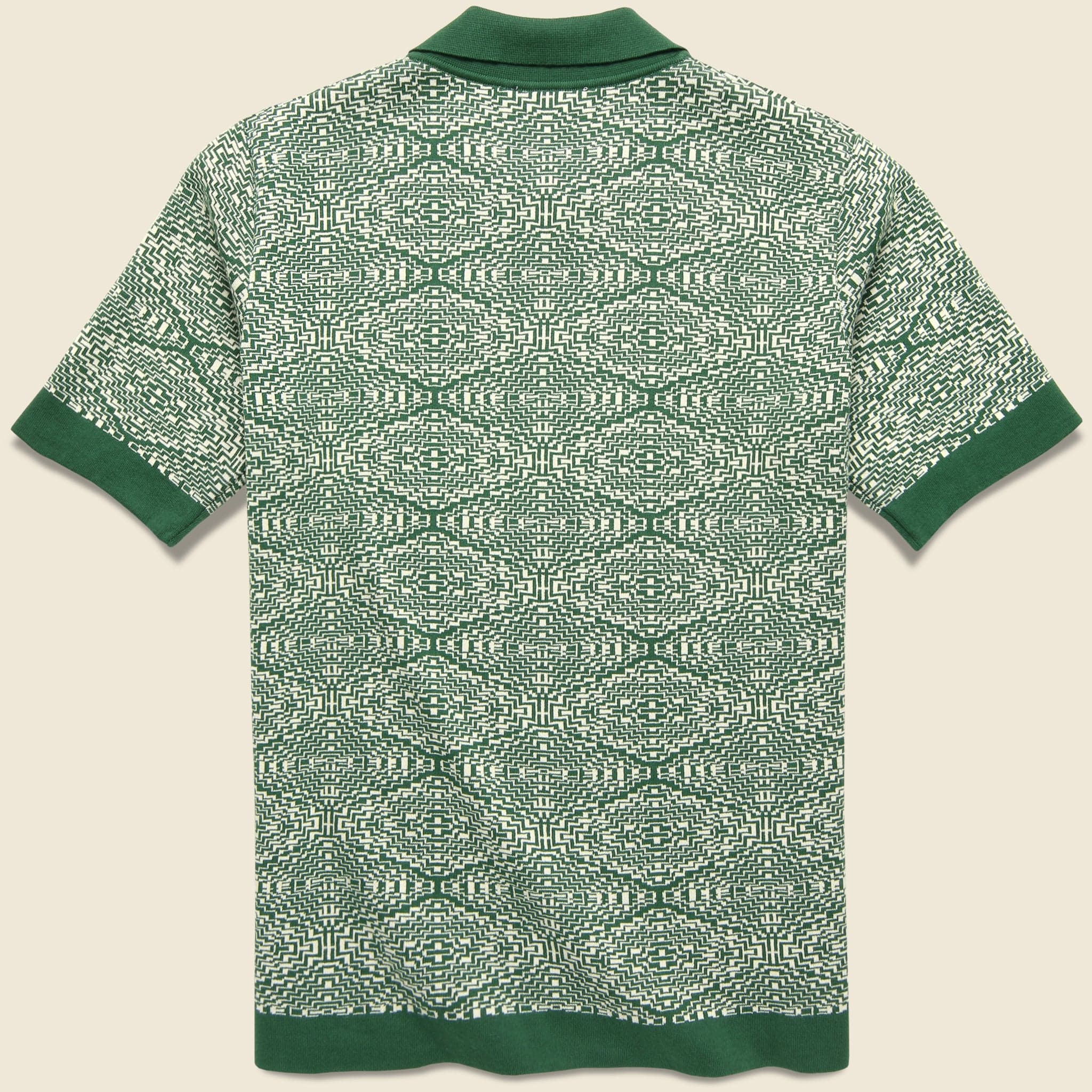 Zig Zag Cardigan - Tribal Dark Green - Image 2