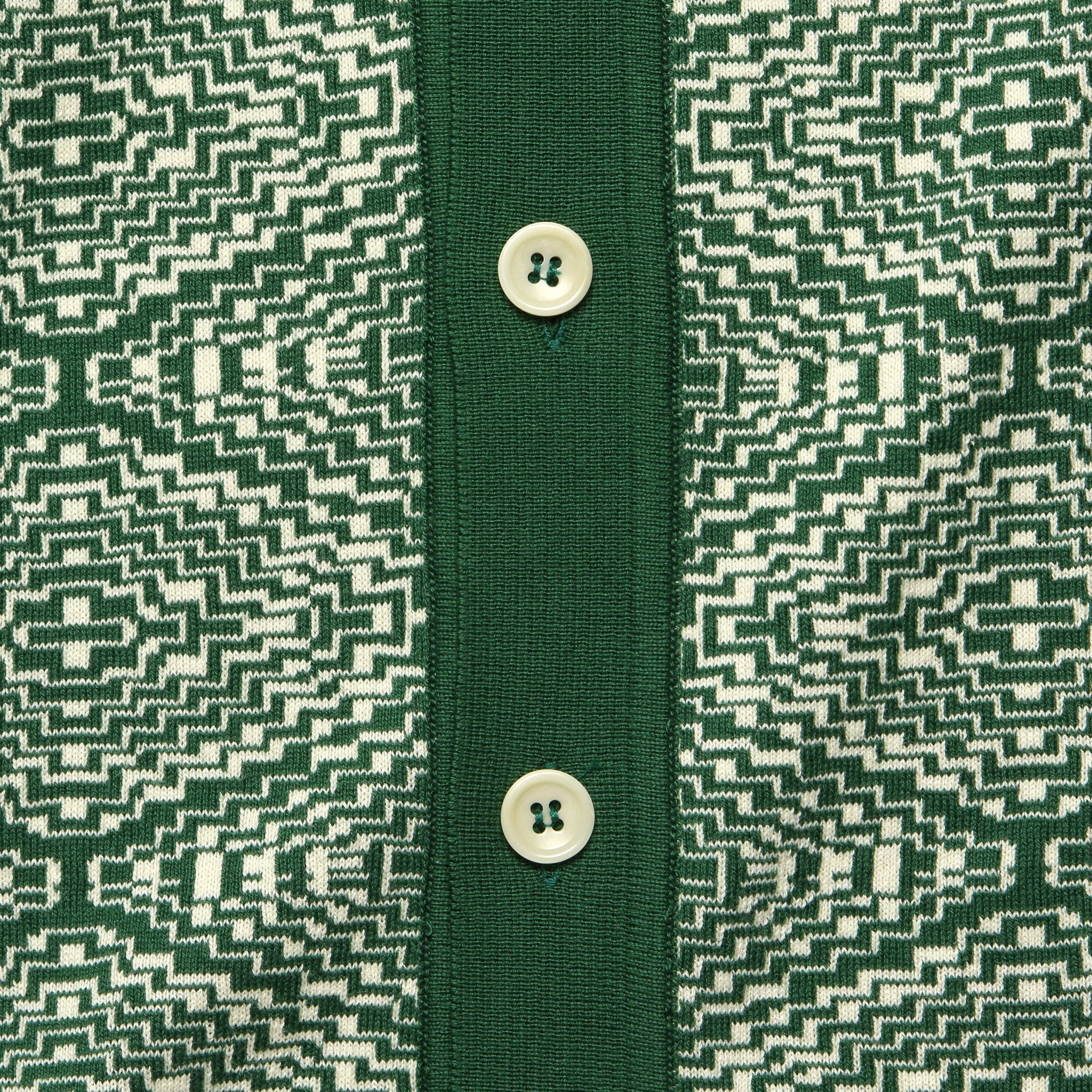 Zig Zag Cardigan - Tribal Dark Green - Image 3